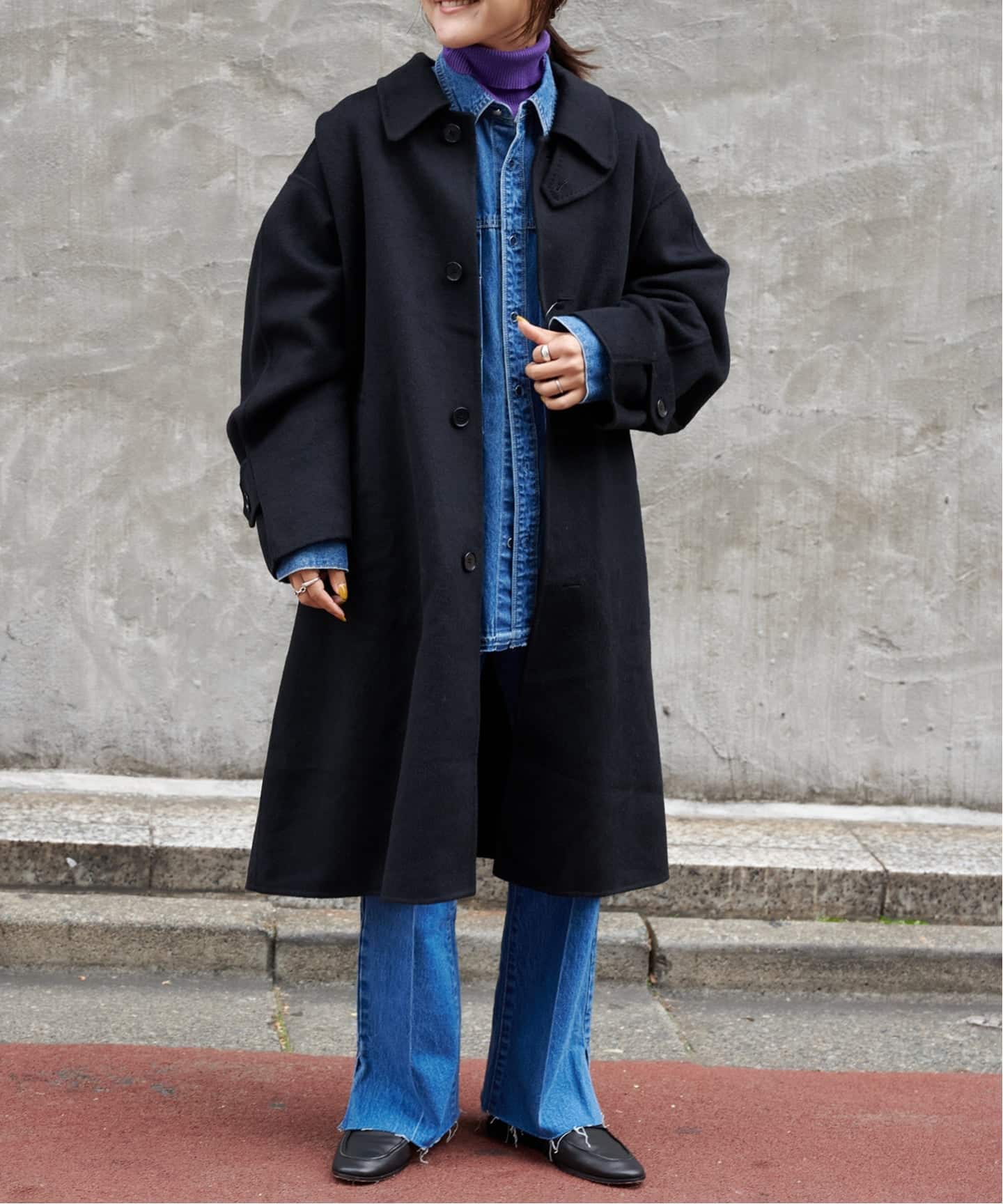 Comfy OUTDOOR Garment ステンカラーコート ダブルフェイスステンカラーコート（ステンカラーコート）｜OUTDOOR
