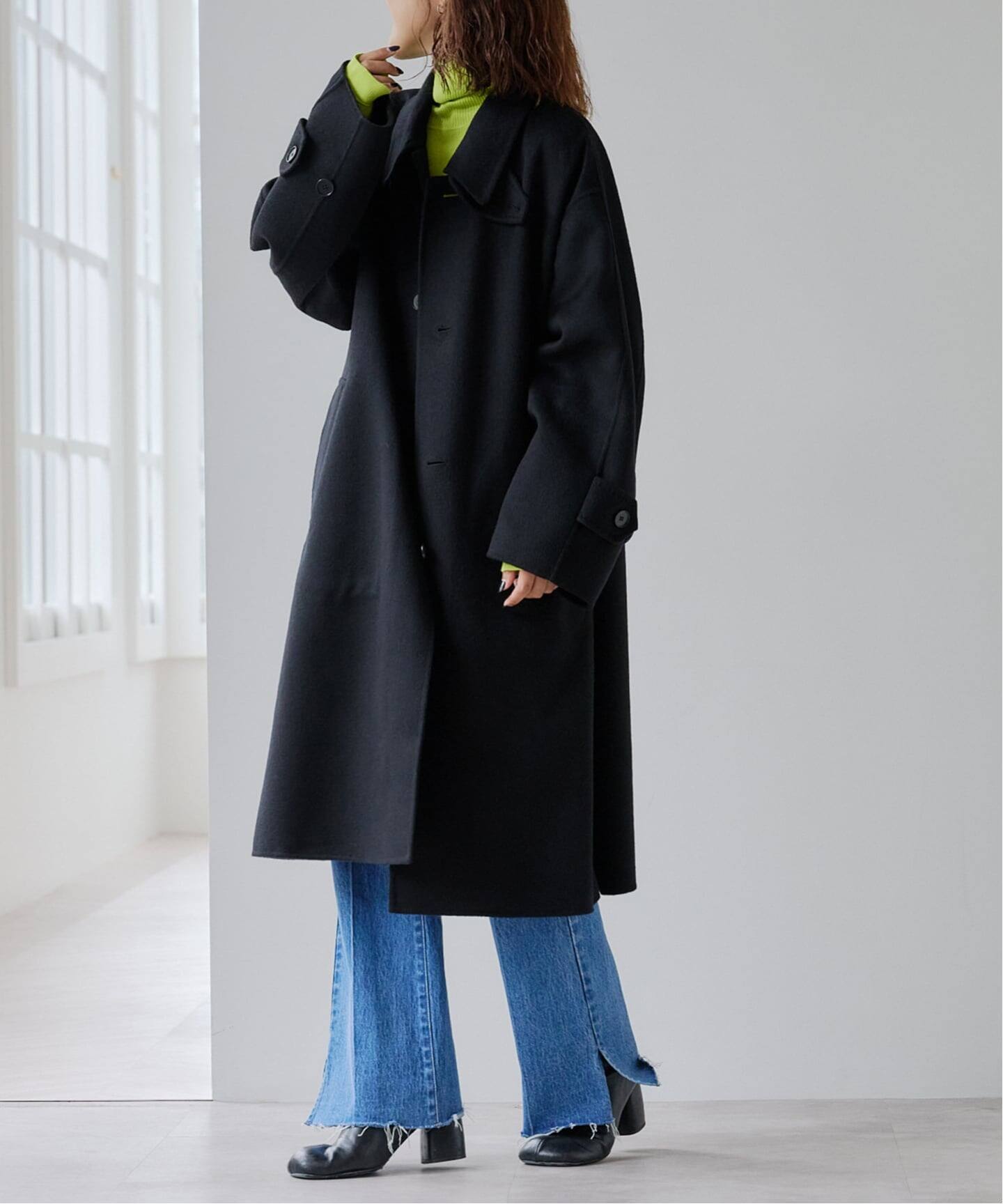 【24AW】Edition ダブルフェイスステンカラーコート ダブルフェイス ステンカラーコート