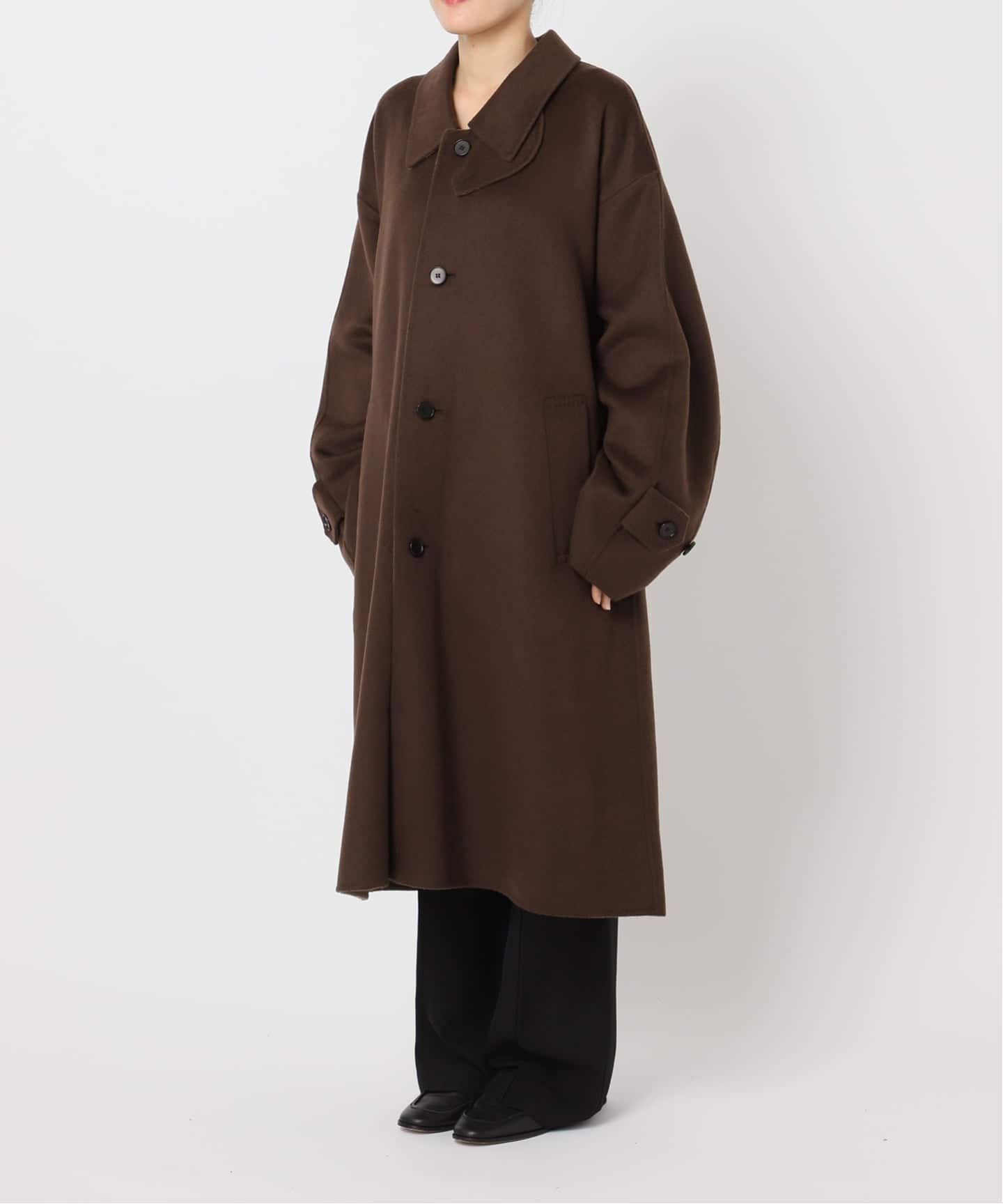 ダブルフェイスステンカラーコート（ステンカラーコート）｜OUTDOOR