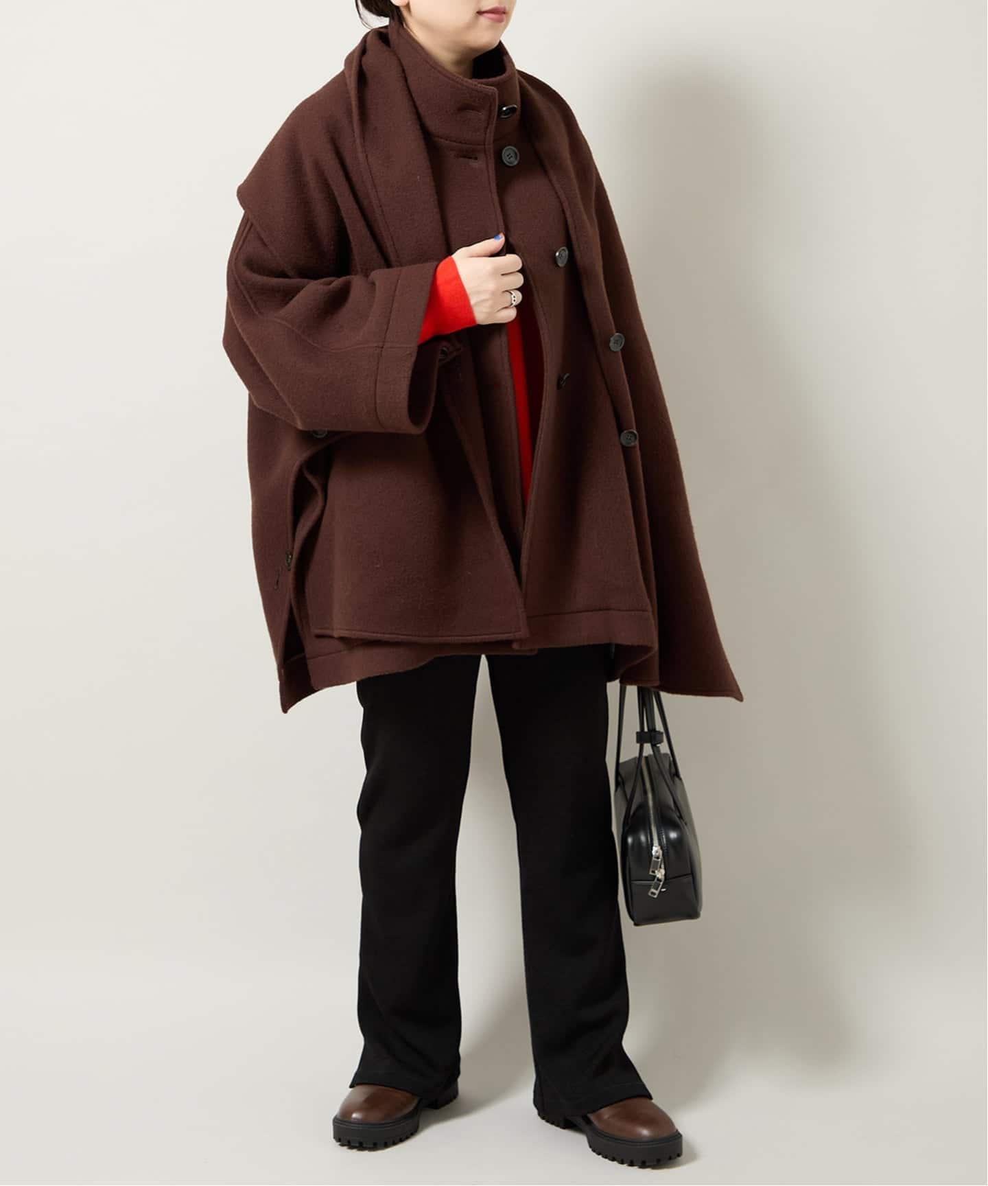 予約》MUFFLER PONCHO コート（ポンチョ・マント）｜Bonum