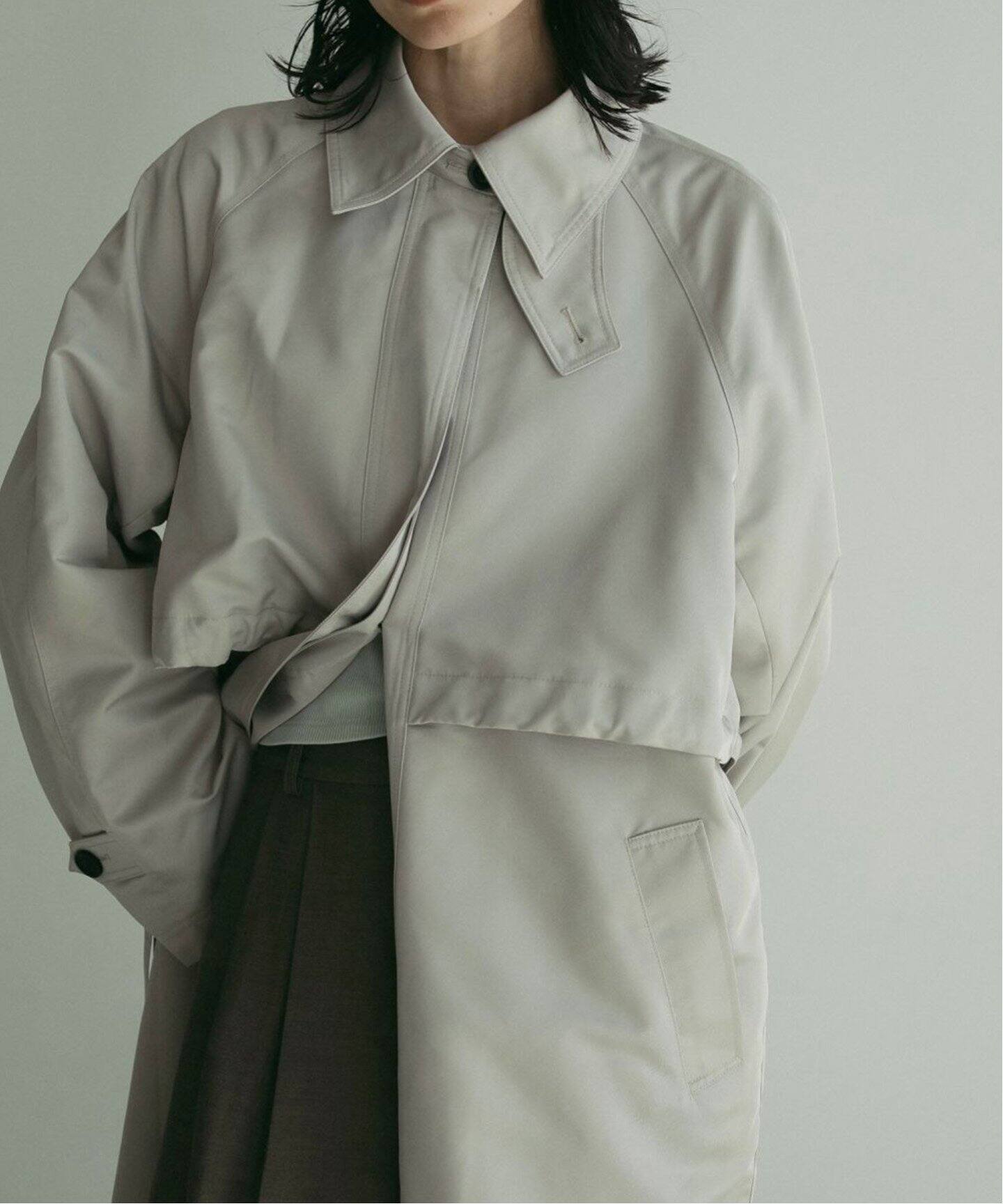 anuke Twill Soutiencollar Coat（ステンカラーコート）｜BOICE FROM 