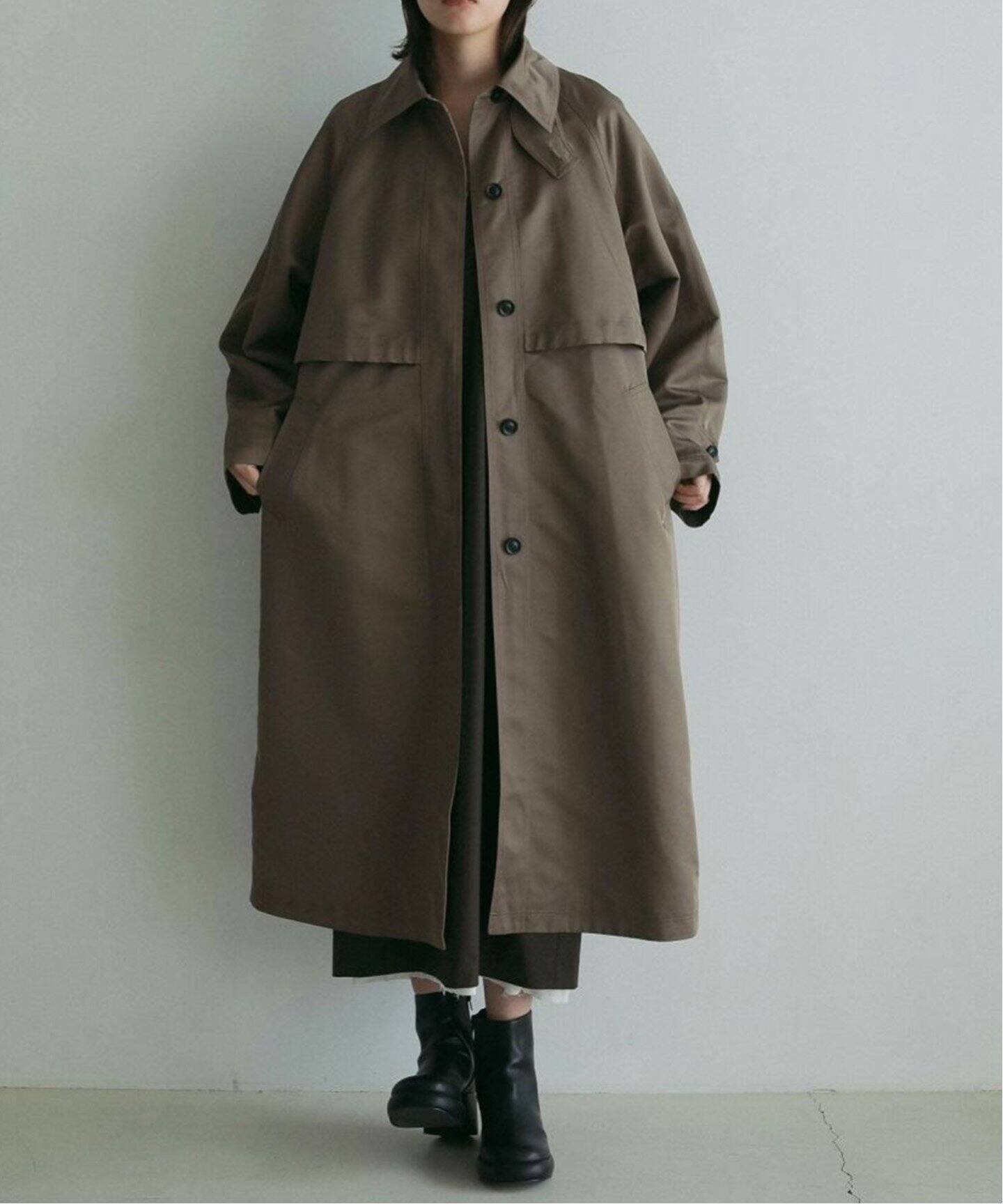 anuke Twill Soutiencollar Coat（ステンカラーコート）｜BOICE FROM 