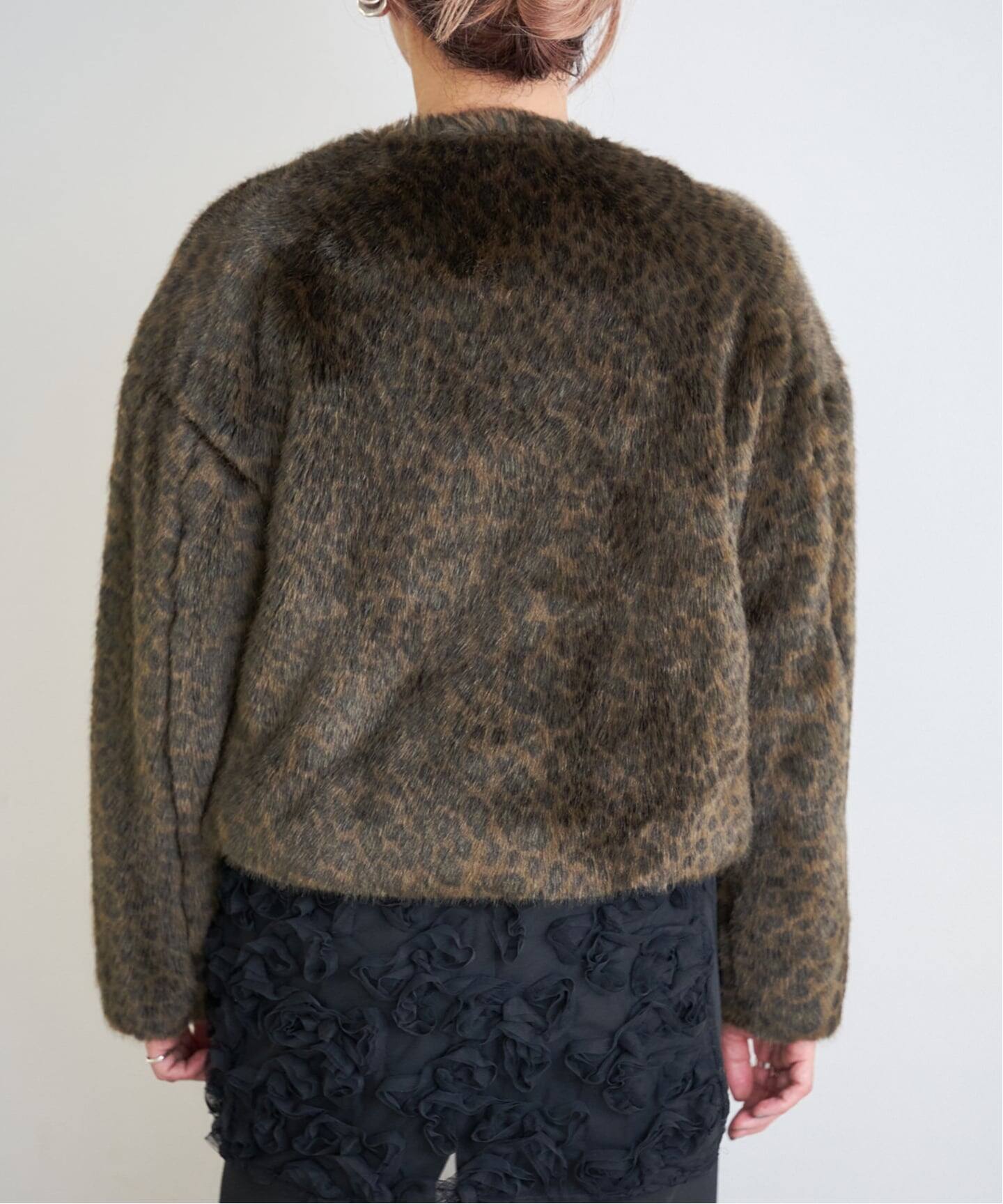 TICCA TBEA-072レオパードファーショートコート（その他ブルゾン