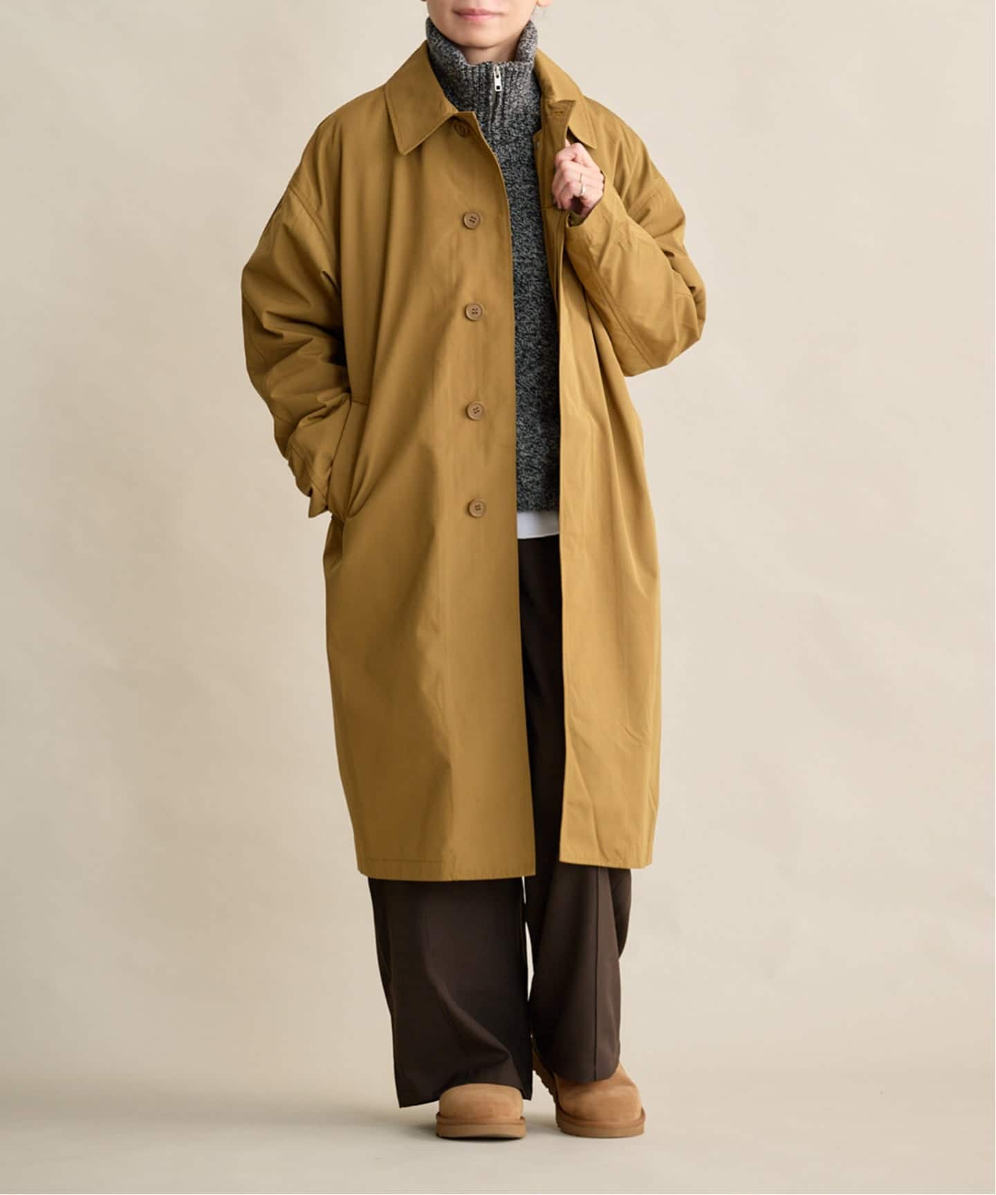 TAION CR BAL COLLAR COAT SET (DOWN JKT)（ステンカラーコート