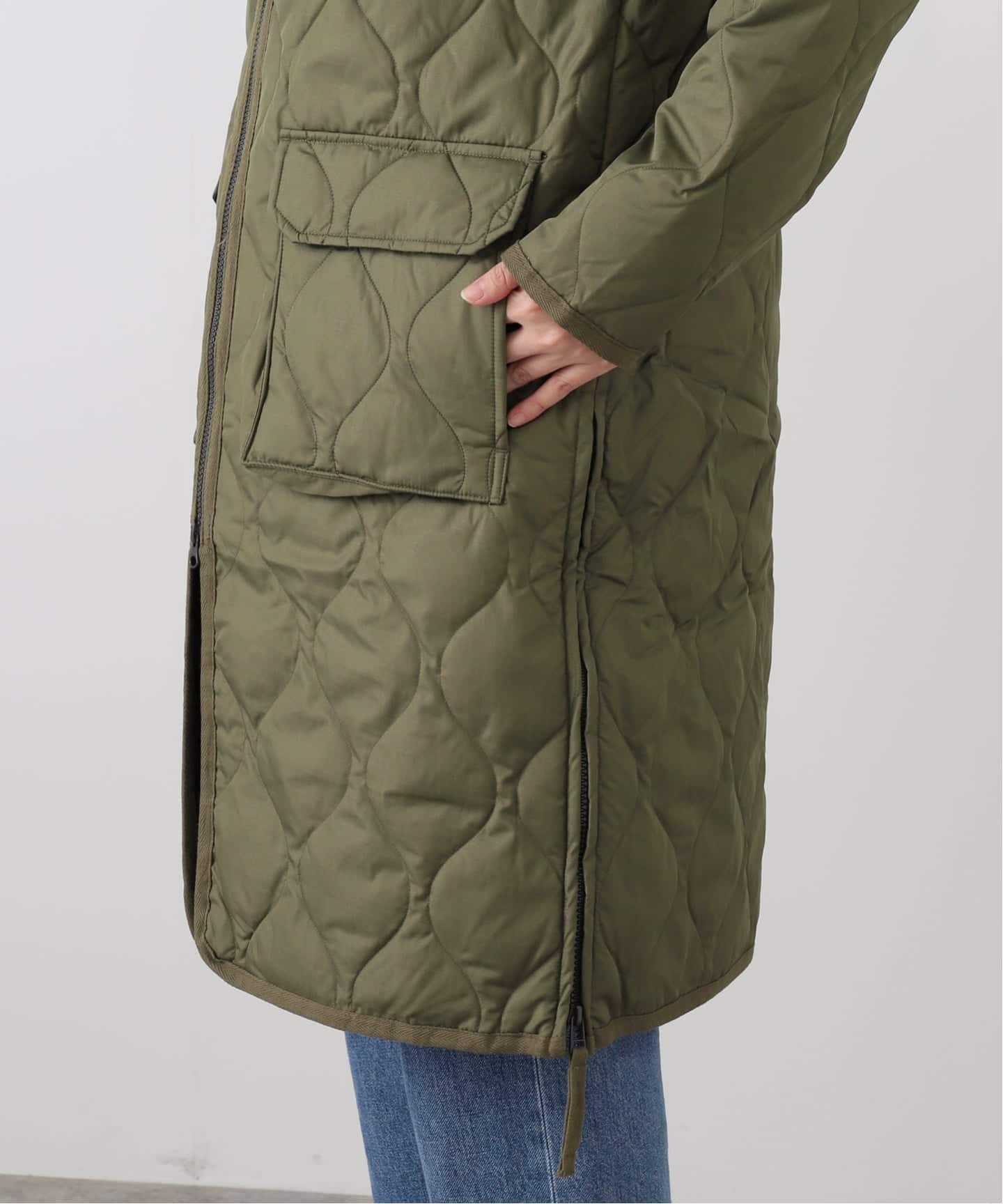 TAION MILITARY W-ZIP V NECK DOWN COAT（ダウンジャケット）｜BOICE
