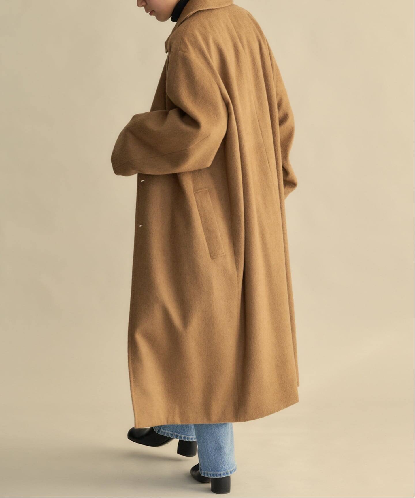 ATON PURE CAMEL BALMACAAN COAT（ステンカラーコート）｜BOICE FROM