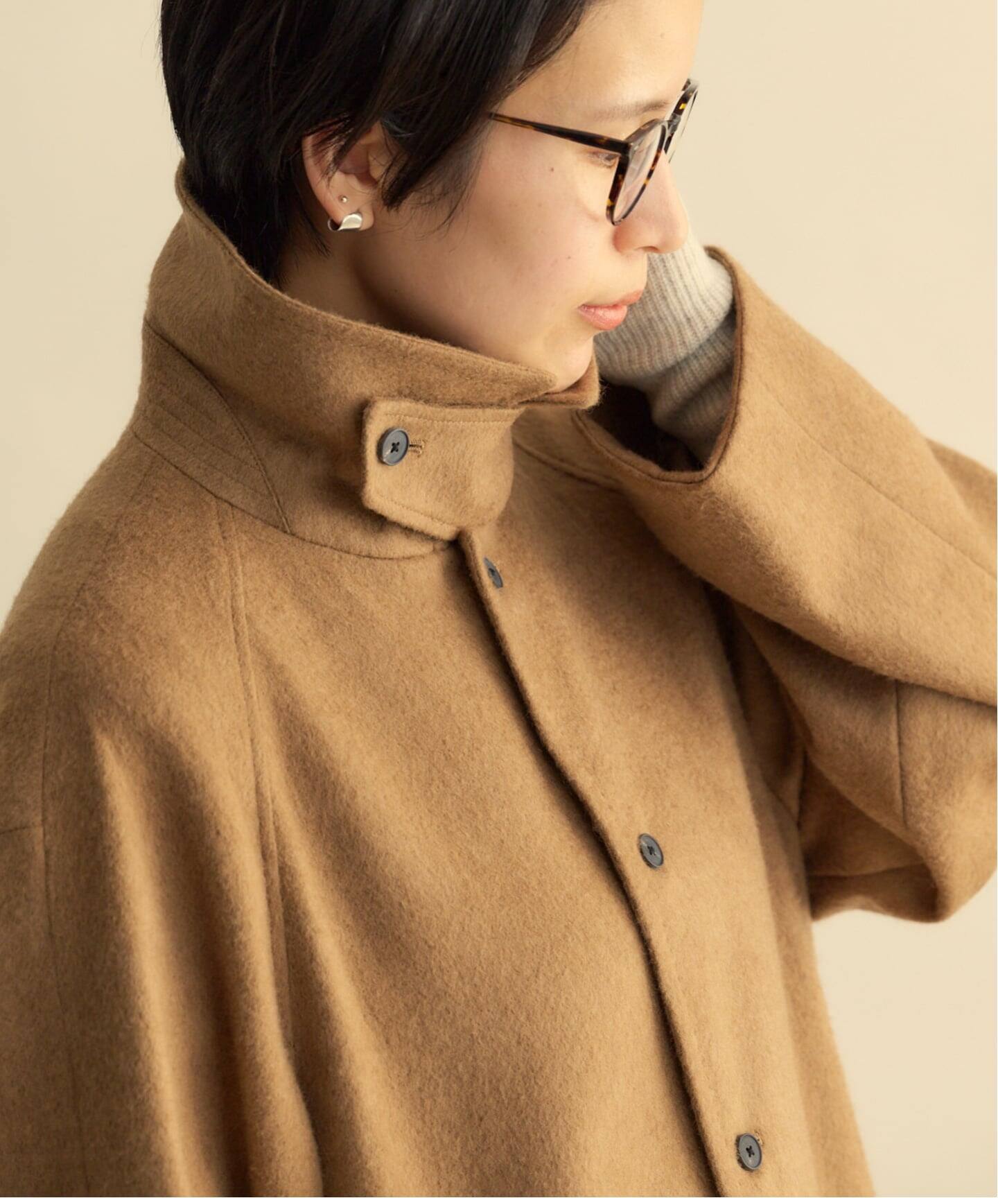 ジャケット・アウター 1990s Pure Cashmere Camel Balmacaan Coat ATON PURE CAMEL BALMACAAN COAT（ステンカラーコート）｜BOICE FROM