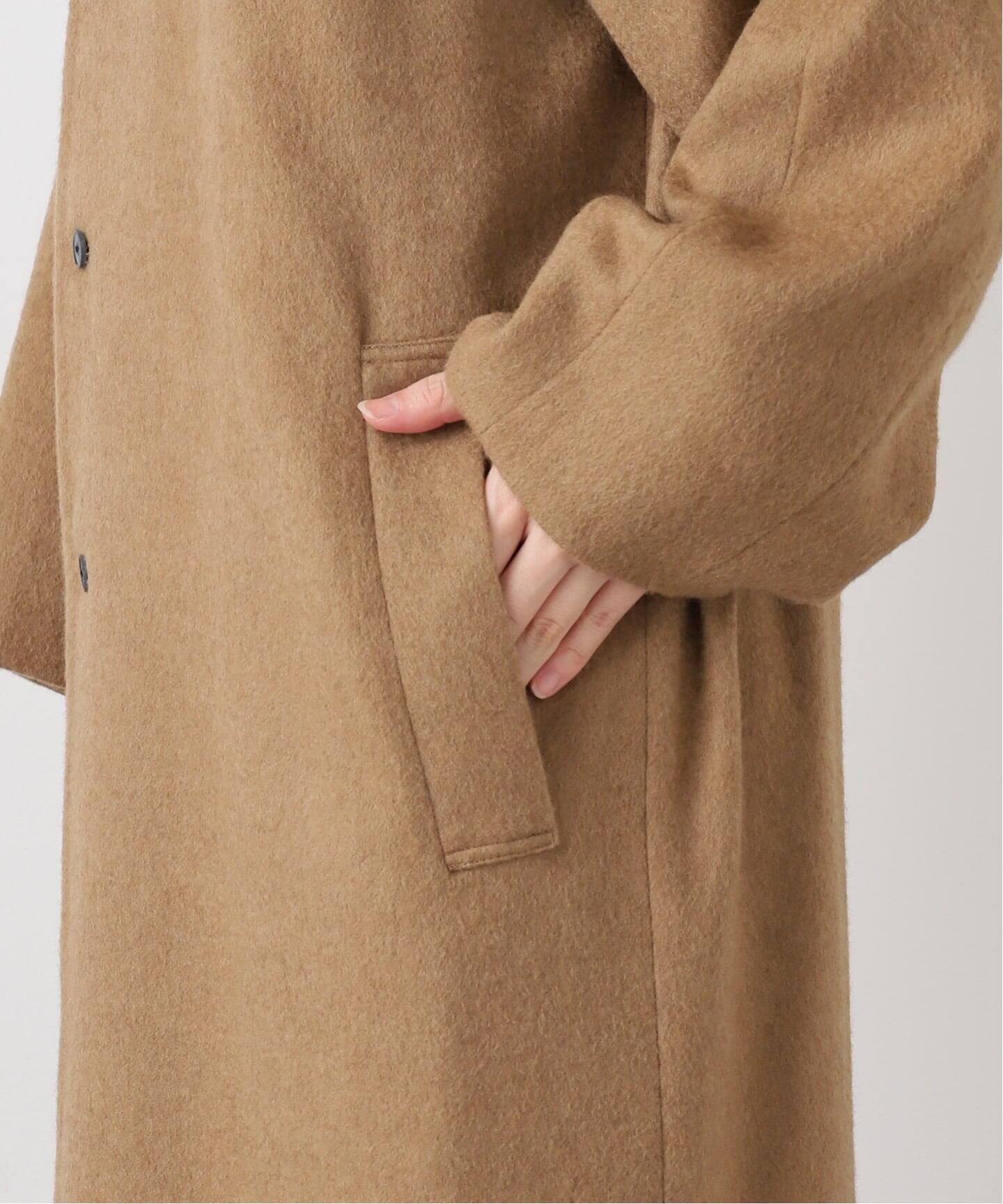 ATON PURE CAMEL BALMACAAN COAT（ステンカラーコート）｜BOICE FROM