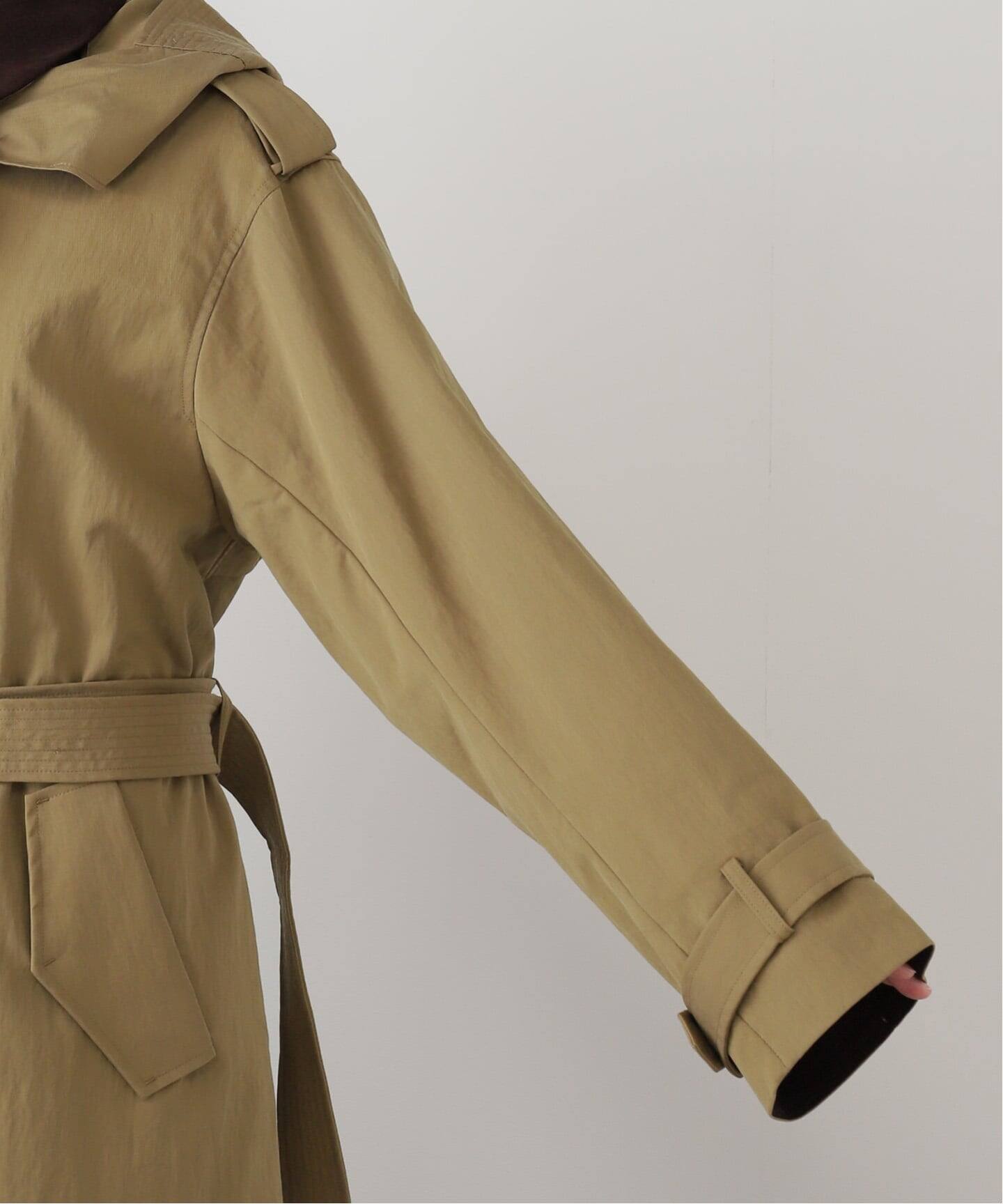 ETRE TOKYO フードストールロングトレンチコート（トレンチコート