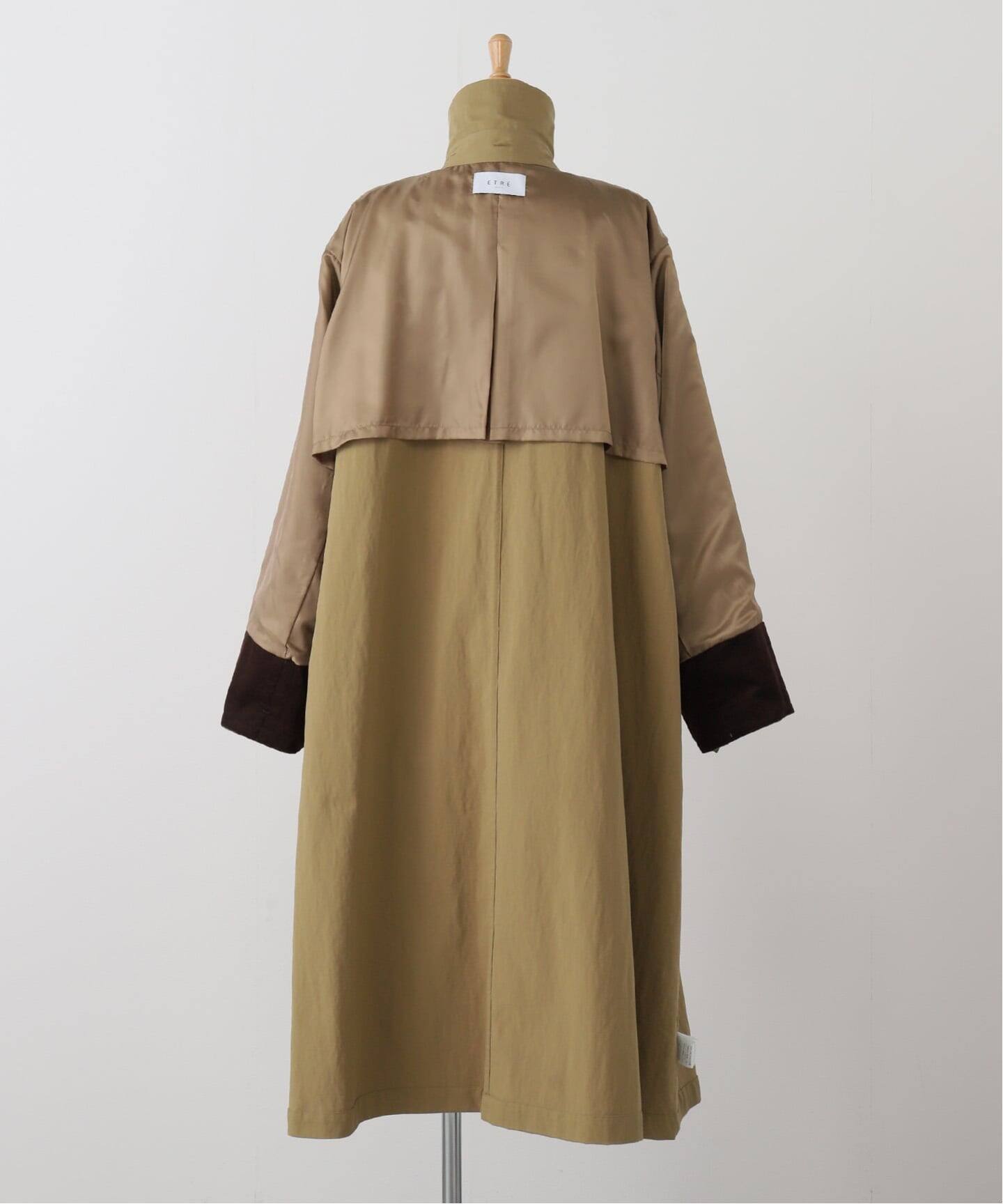 ETRE TOKYO フードストールロングトレンチコート（トレンチコート