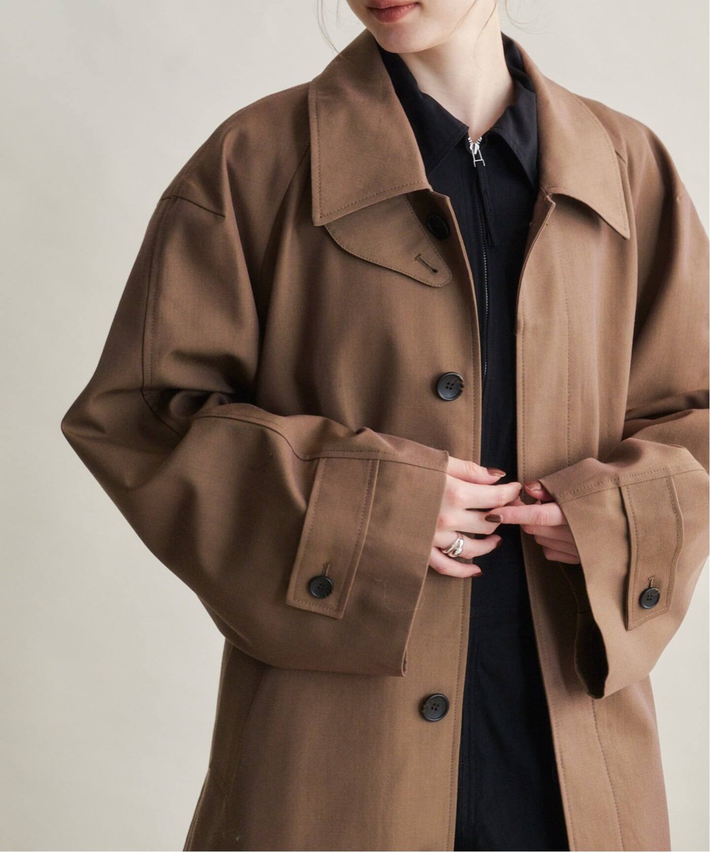 CLANE BULKY LINE STAIN COAT（ステンカラーコート）｜BOICE FROM