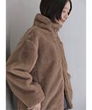 【洗える】フェイクファージップコート