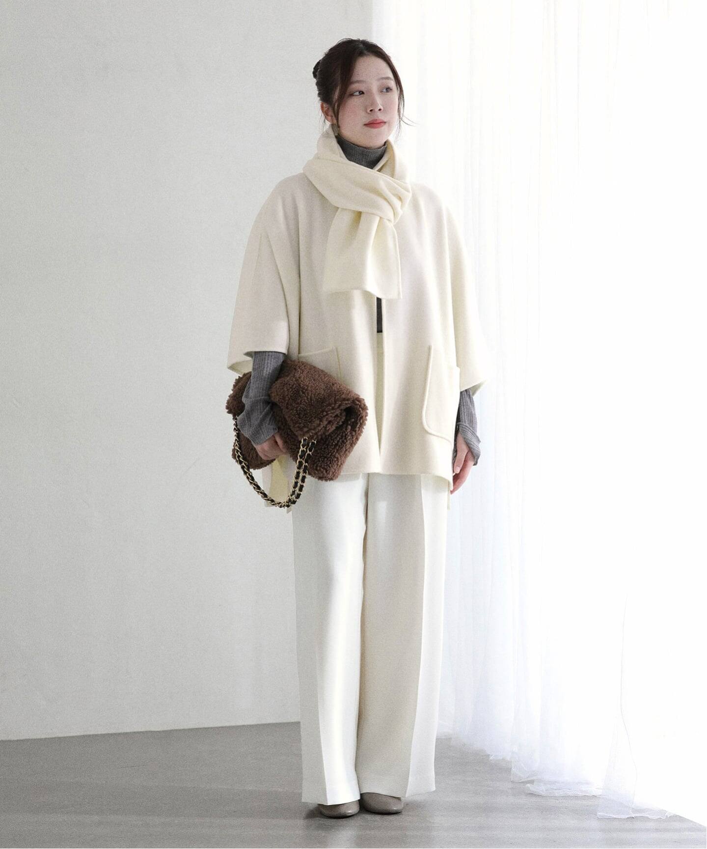 ストールSETポンチョリバーコート（その他ブルゾン／アウター）｜La