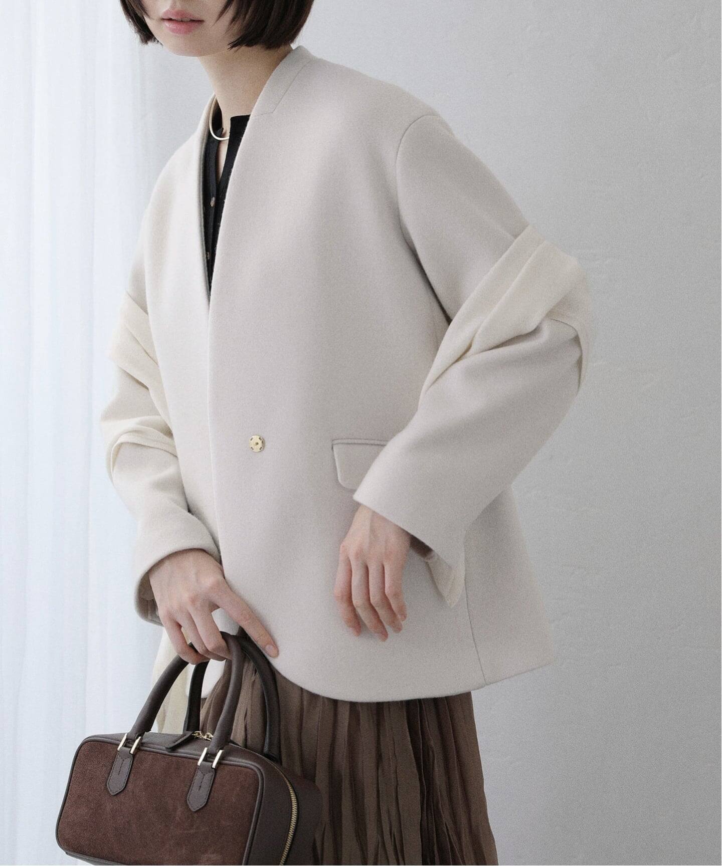 ノーカラーショートコート（ノーカラーコート）｜La Totalite（ラ