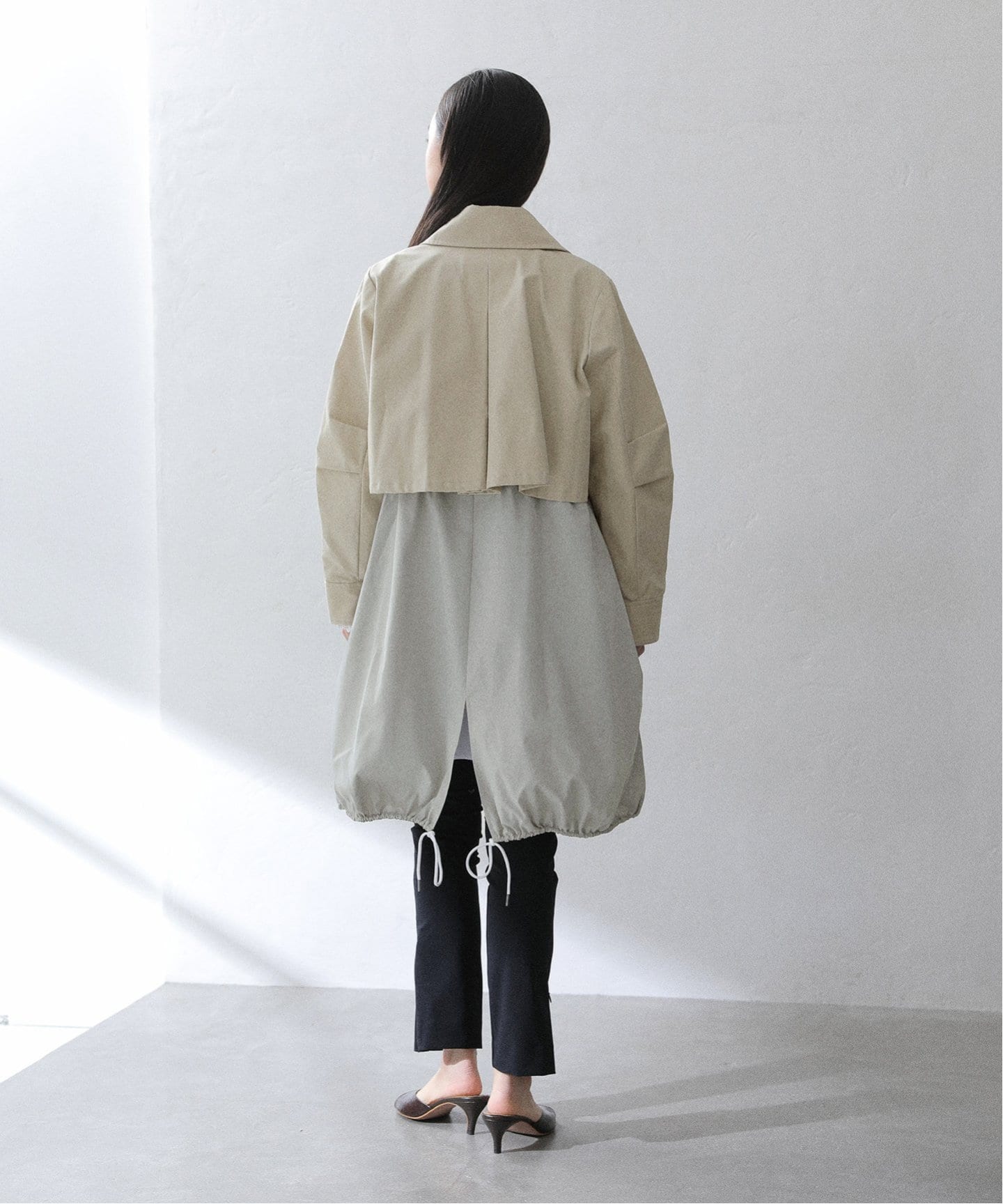 MARECHAL TERRE/マルシャルテル】レイヤードトレンチコート