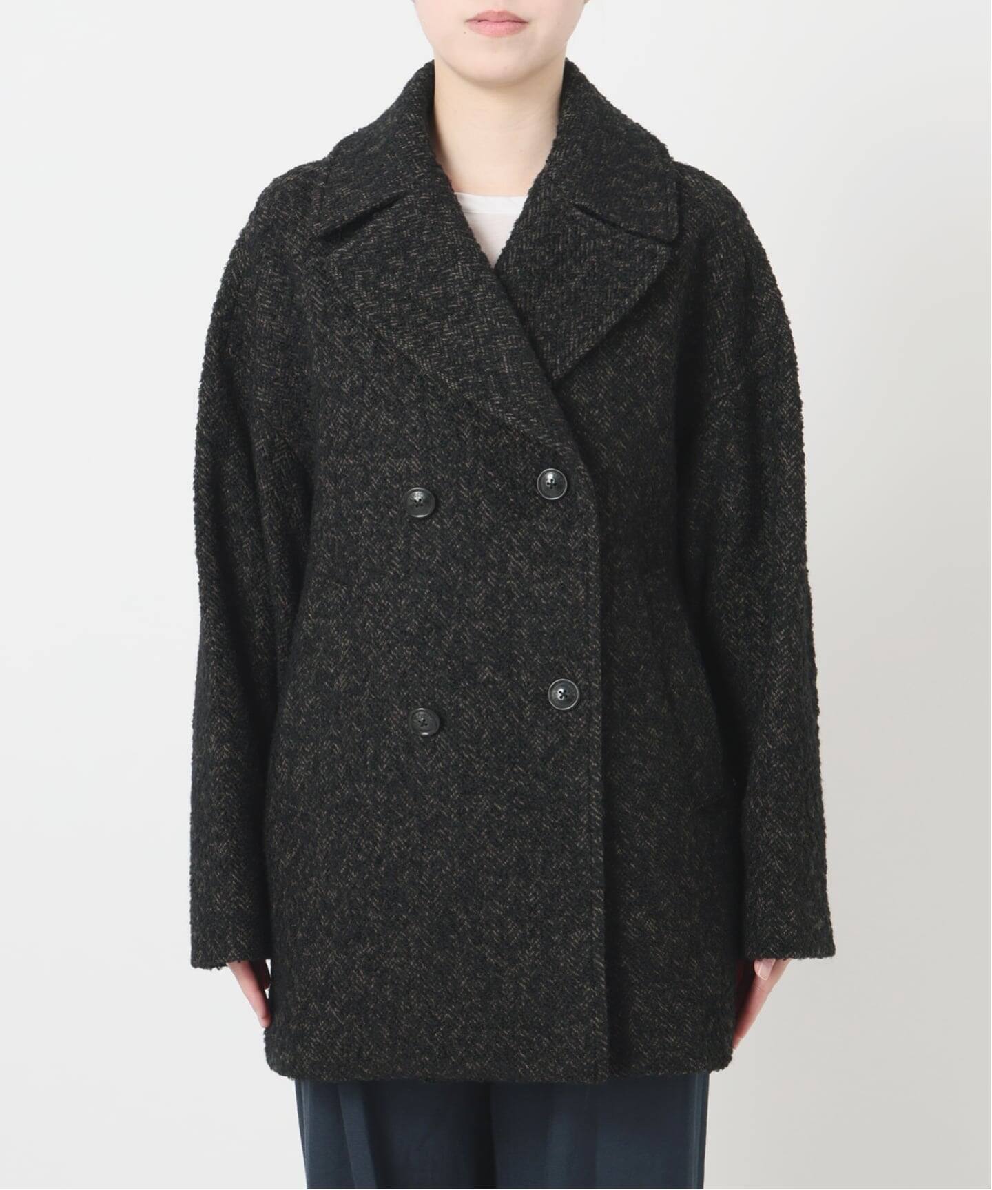 WEB限定》TICCA / ティッカ MIXツィード Pコート（ピーコート）｜La