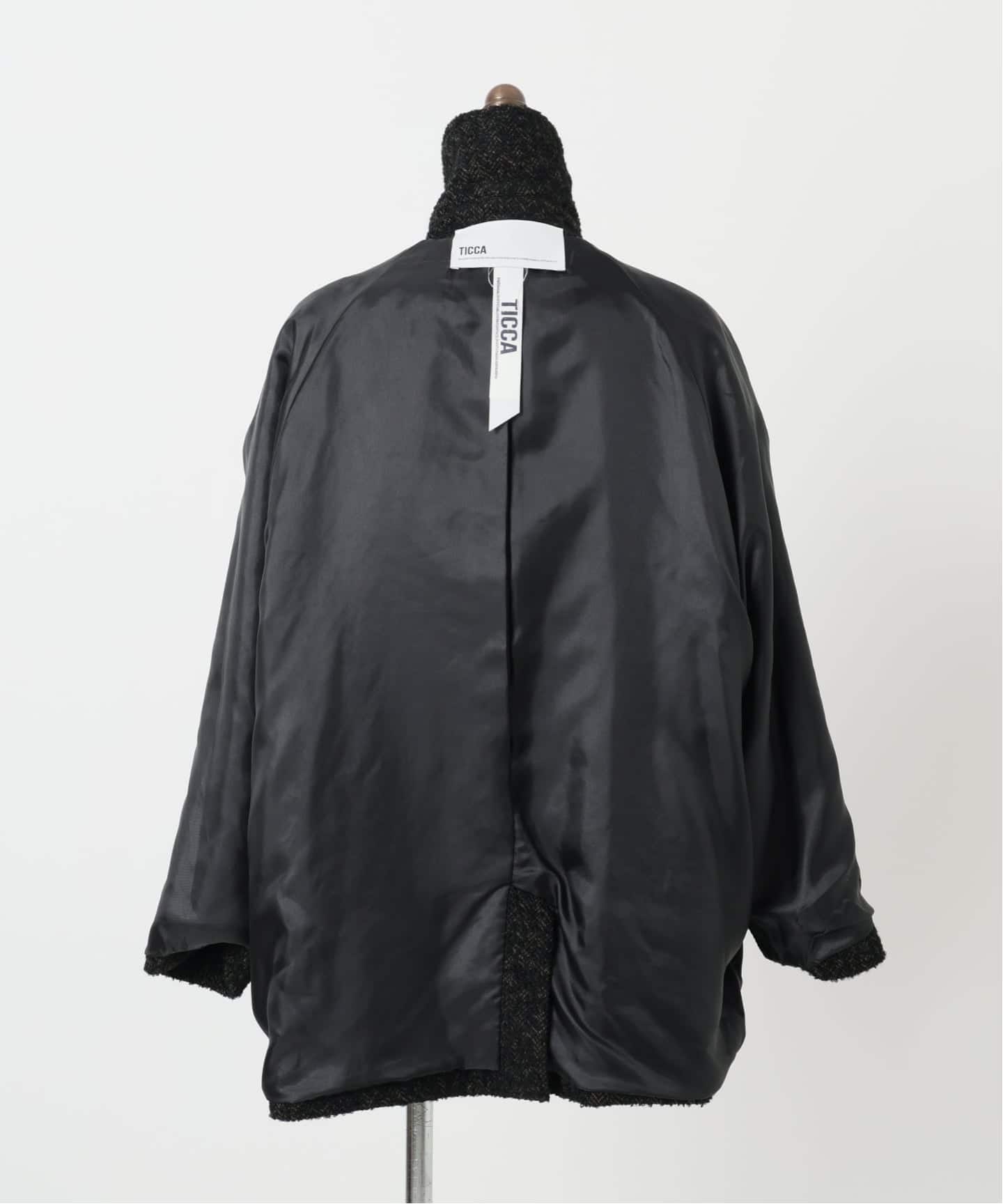 WEB限定》TICCA / ティッカ MIXツィード Pコート（ピーコート）｜La