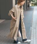 ステンカラーウールトレンチ