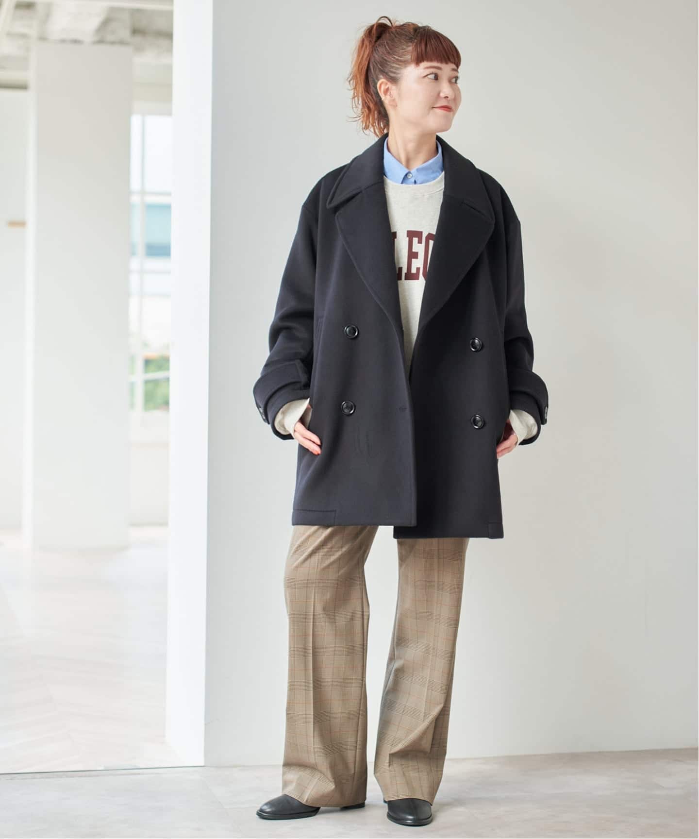 【美品】スピックアンドスパンWショートビーバーオーバーコート Spick & Span（スピックアンドスパン）の「#Wショートビーバー