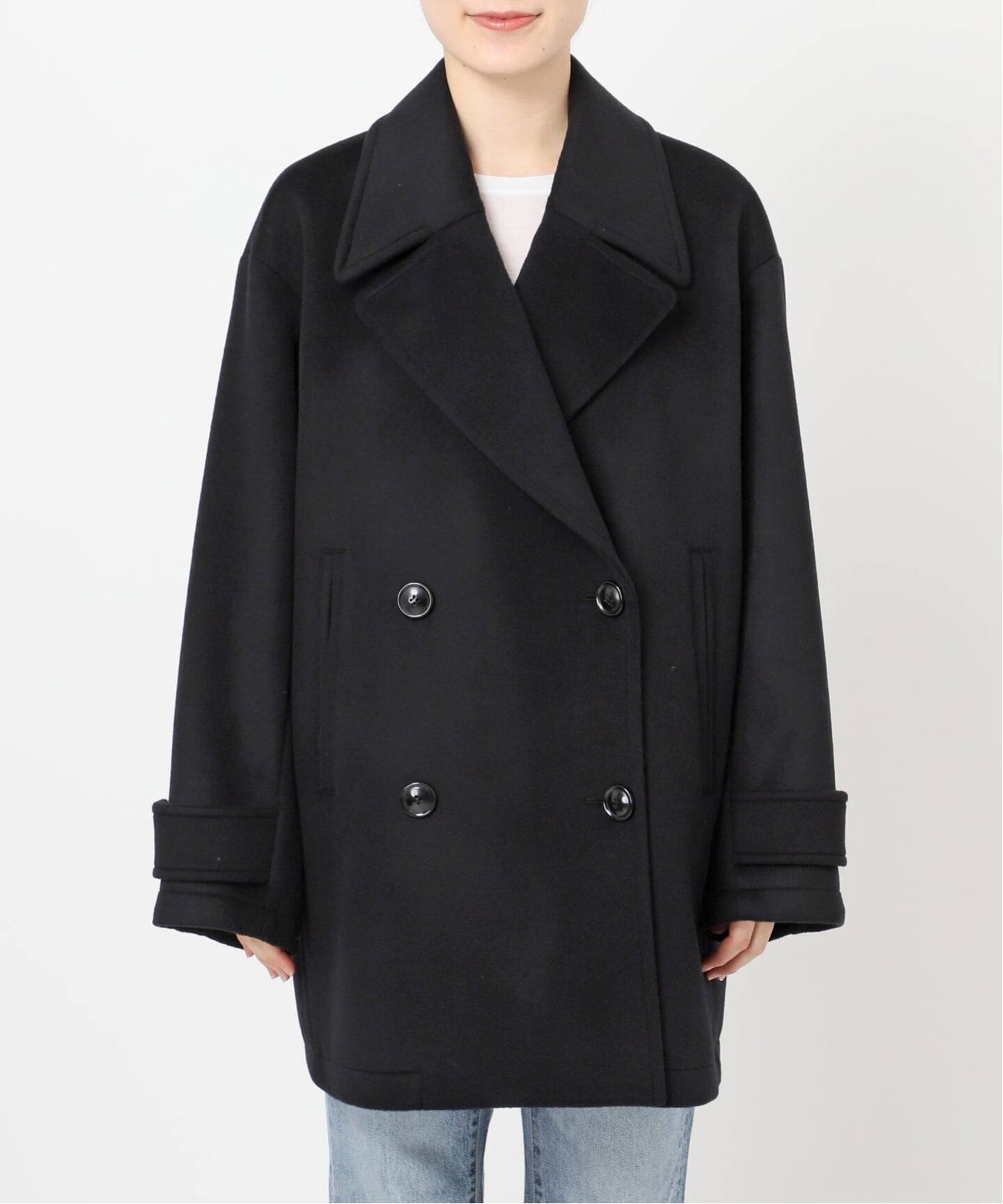 bv17. Spick&Span Pコート 黒 レディースMサイズ相当 Spick＆Span ピーコート pコート TICCA / ティッカ 別注