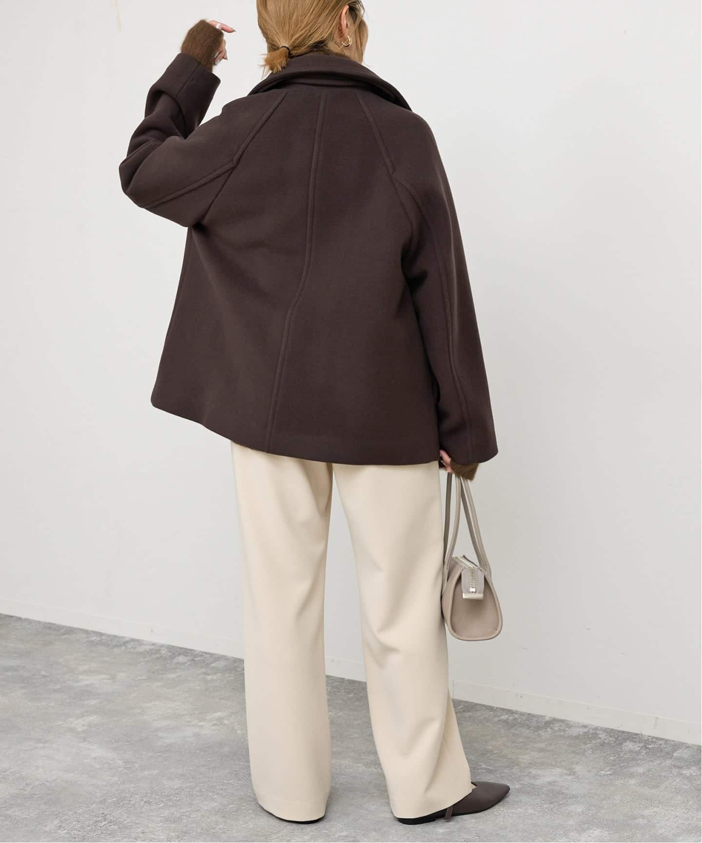 S160スタンドカラーショートコート（その他ブルゾン／アウター