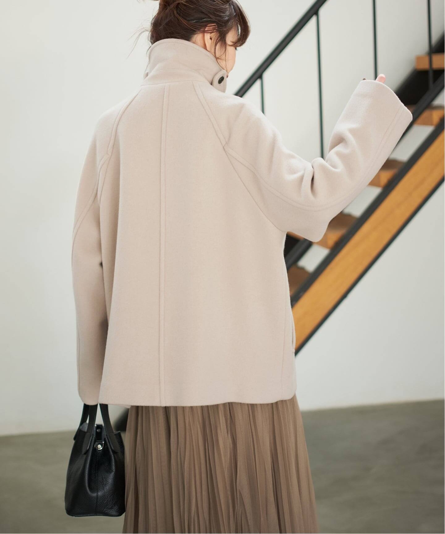 S160スタンドカラーショートコート（その他ブルゾン／アウター