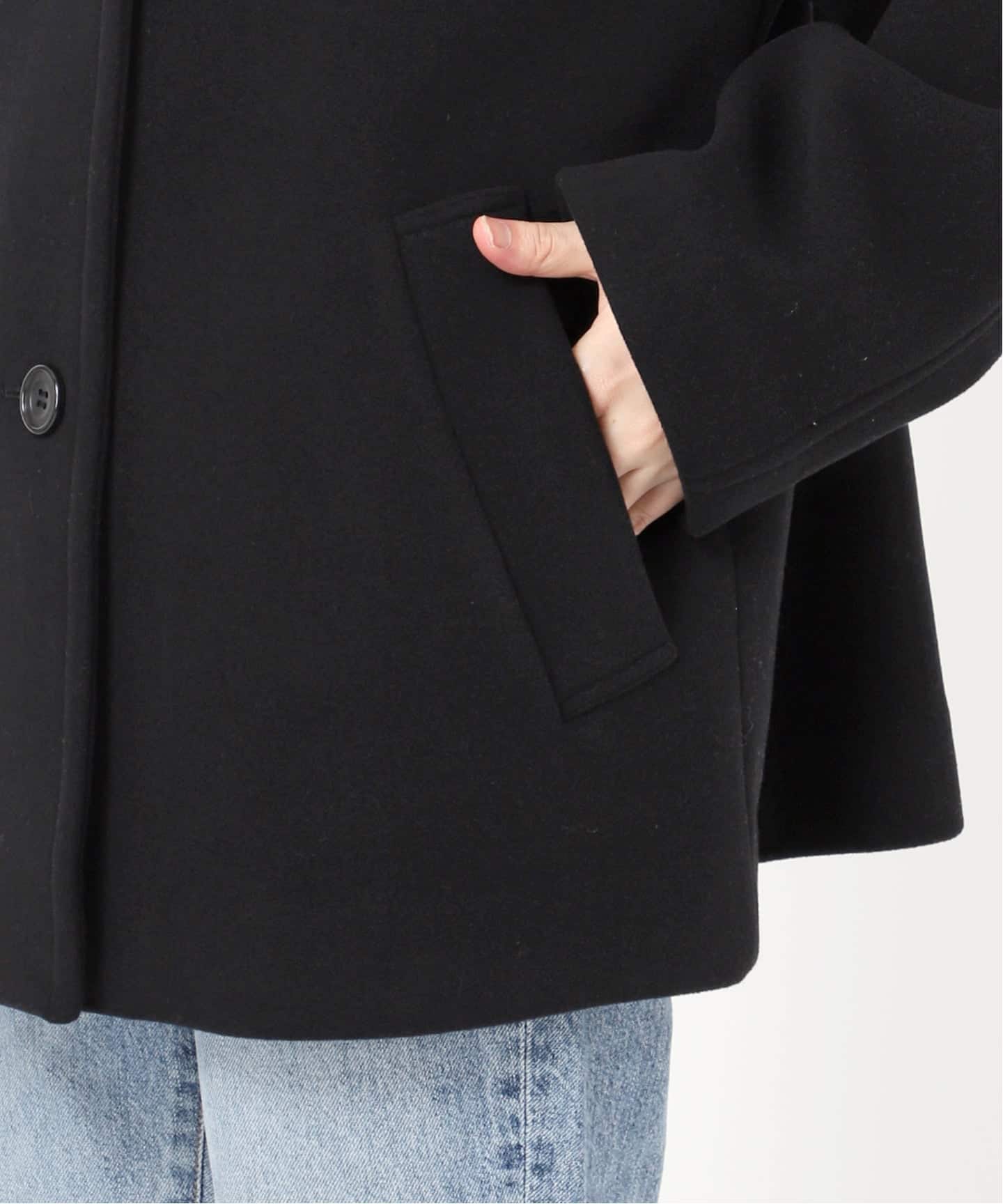 S160スタンドカラーショートコート（その他ブルゾン／アウター