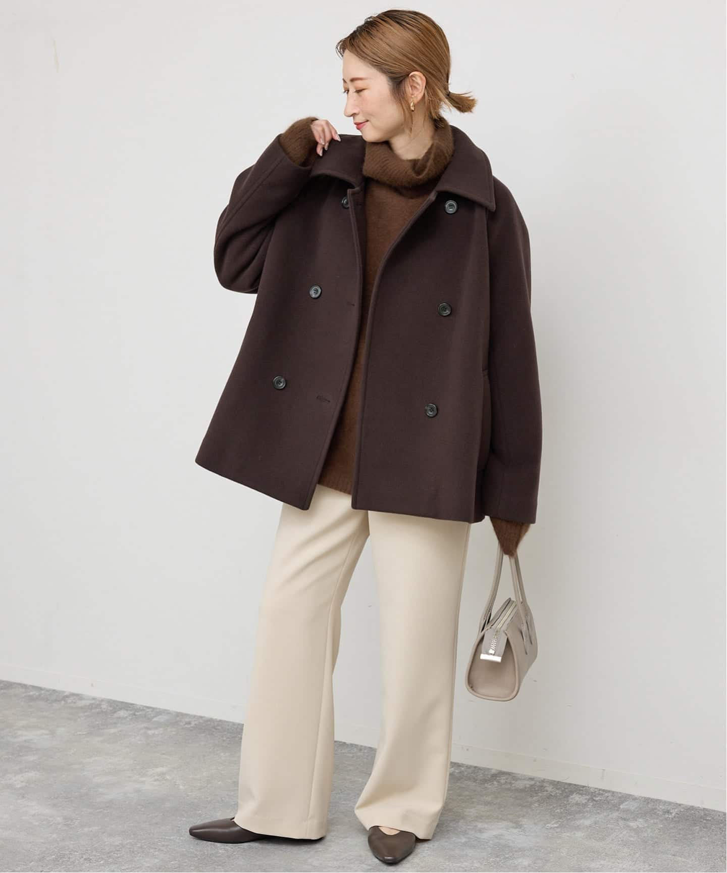 追加》S160スタンドカラーショートコート（その他ブルゾン／アウター