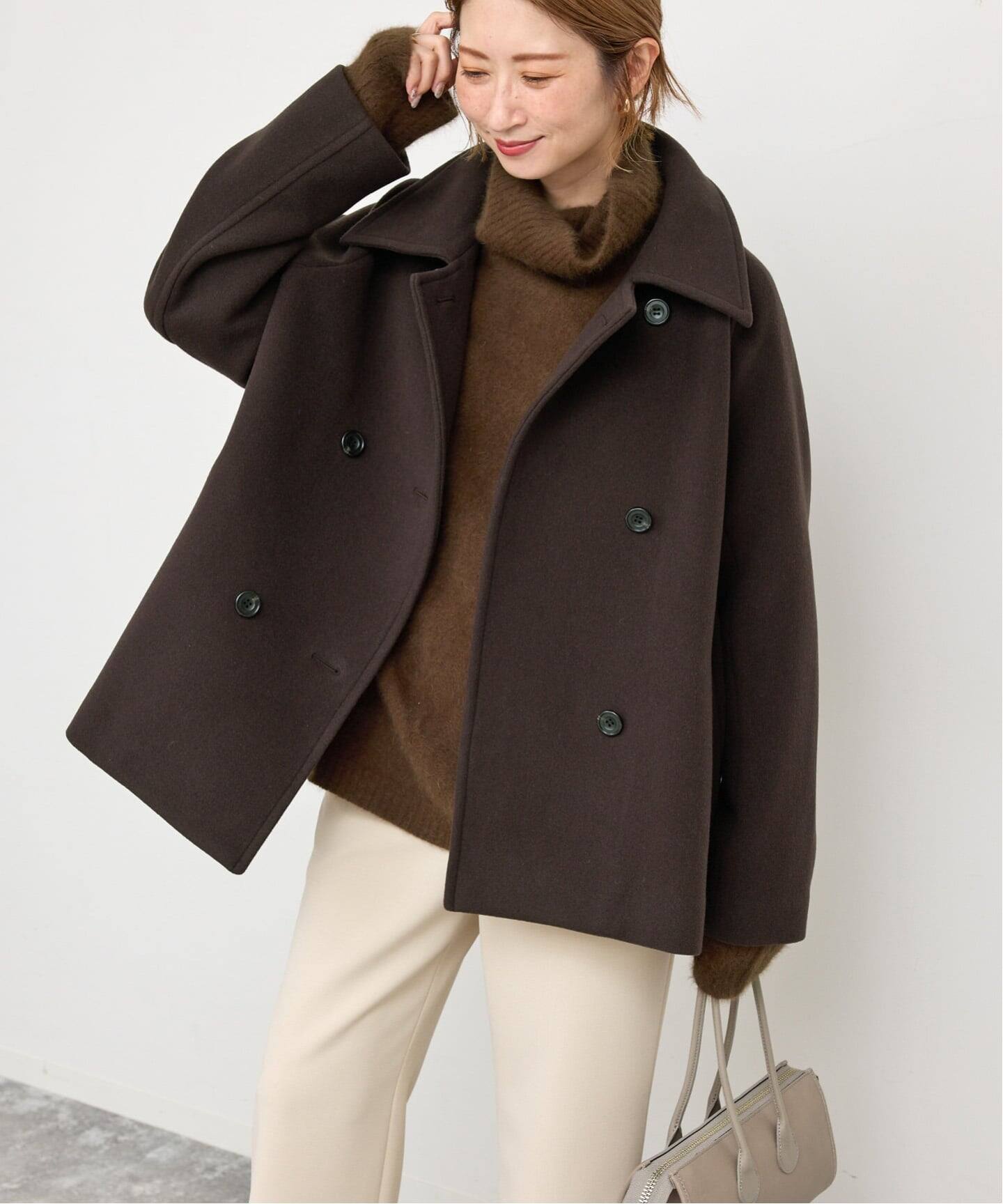 Spick＆Span スタンドカラーショートコート スピック＆スパン Spick & Span 《追加》S160スタンドカラーショート