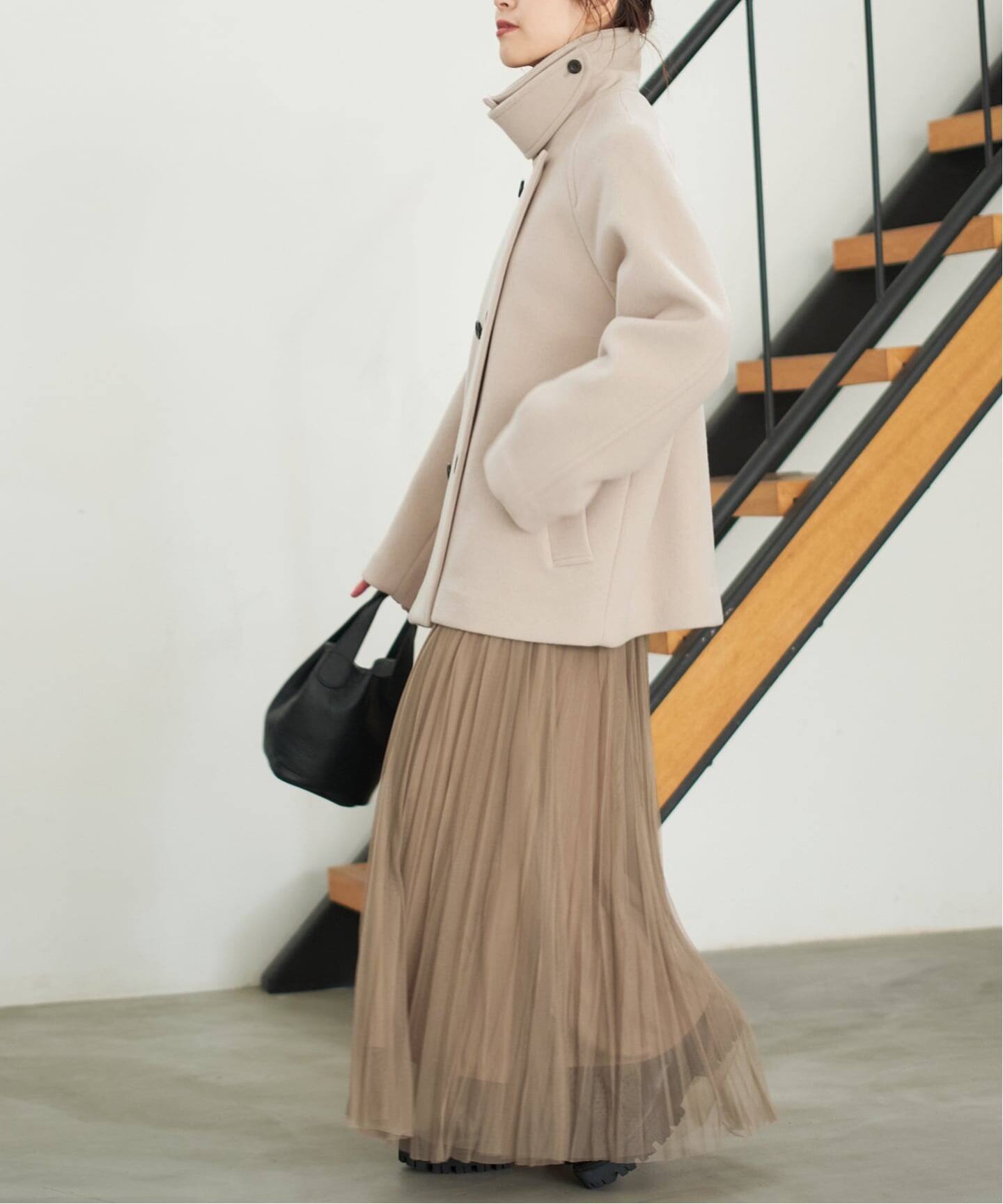 追加》S160スタンドカラーショートコート（その他ブルゾン／アウター