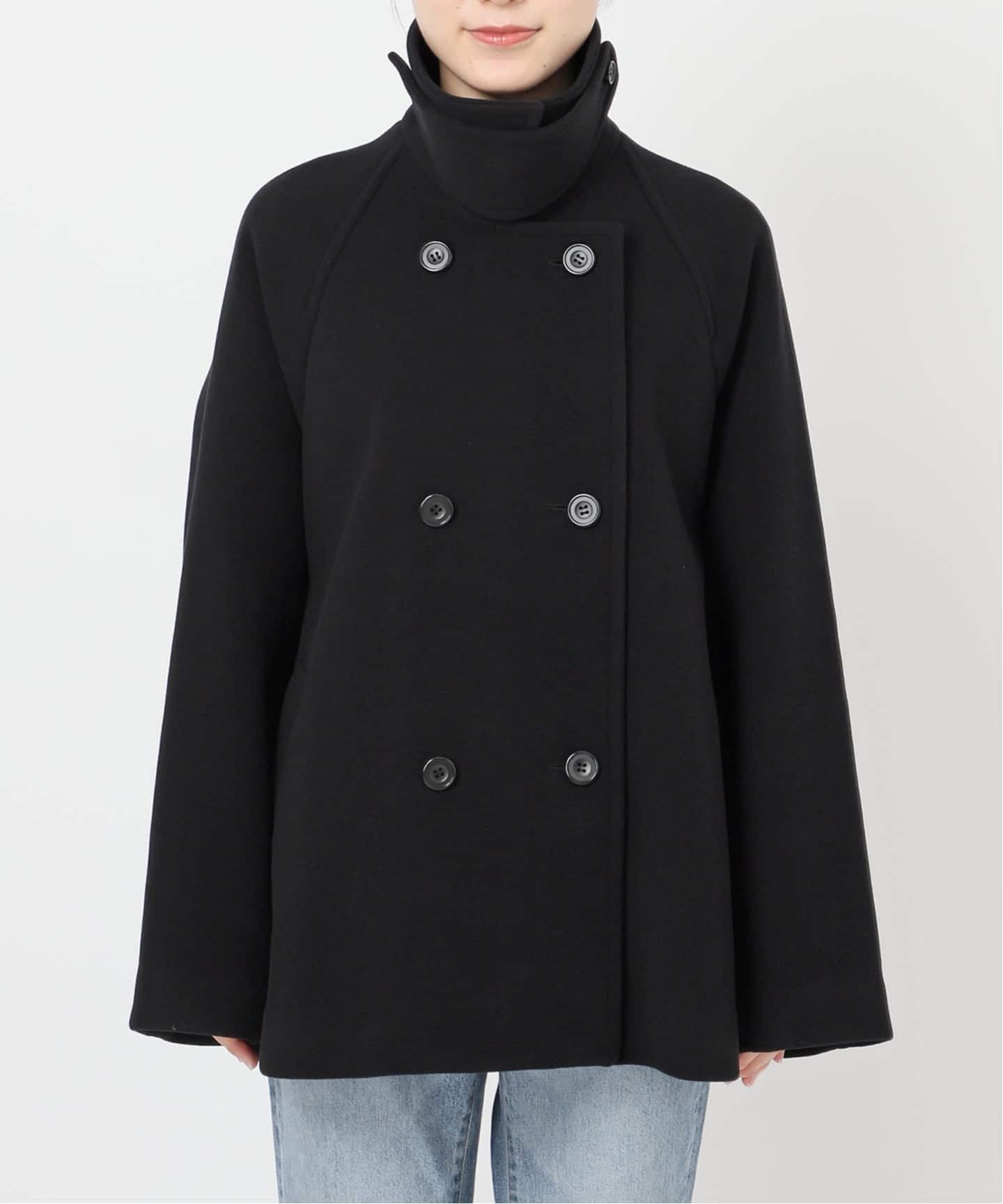 Spick &span 25AW 新品　S160スタンドカラーショートコート38 スピック＆スパン Spick & Span 《追加》S160スタンドカラーショート