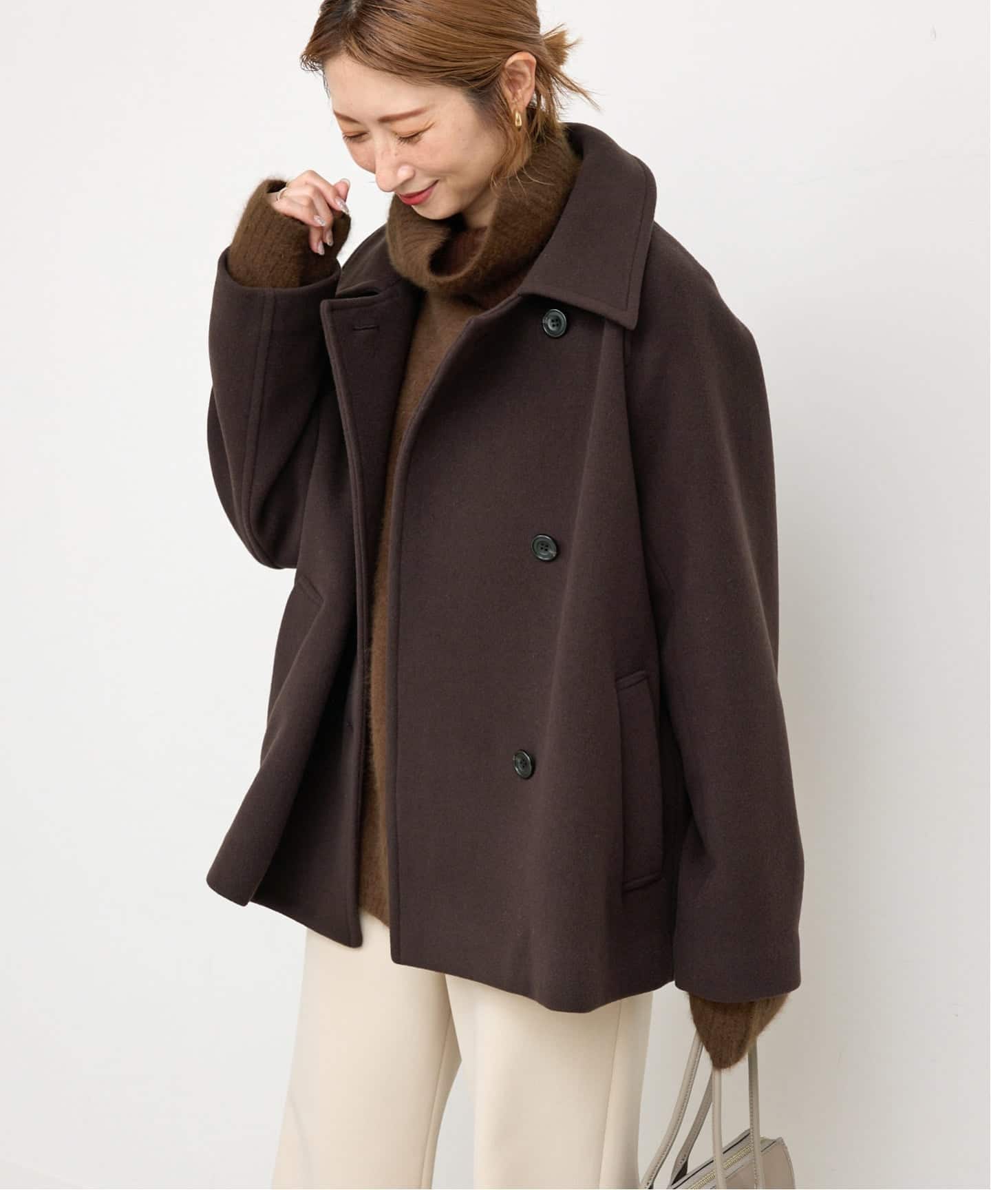 追加3予約》S160スタンドカラーショートコート（その他ブルゾン