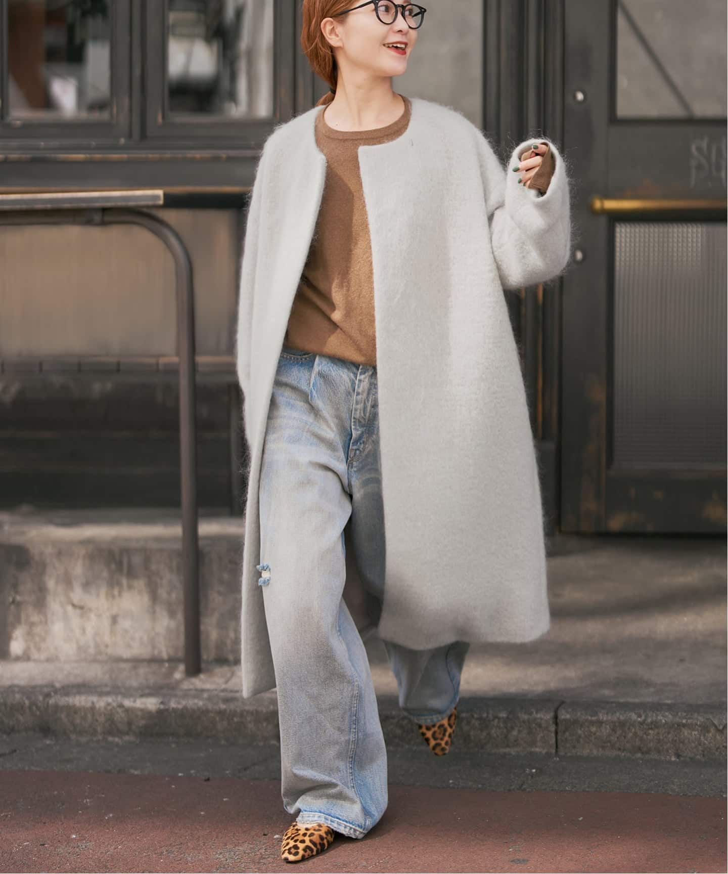 ★週末値下げ！★Spick & Span MANTECOシャギー高級ロングコート ☆週末値下げ！☆Spick & Span MANTECOシャギー高級ロングコート Spick