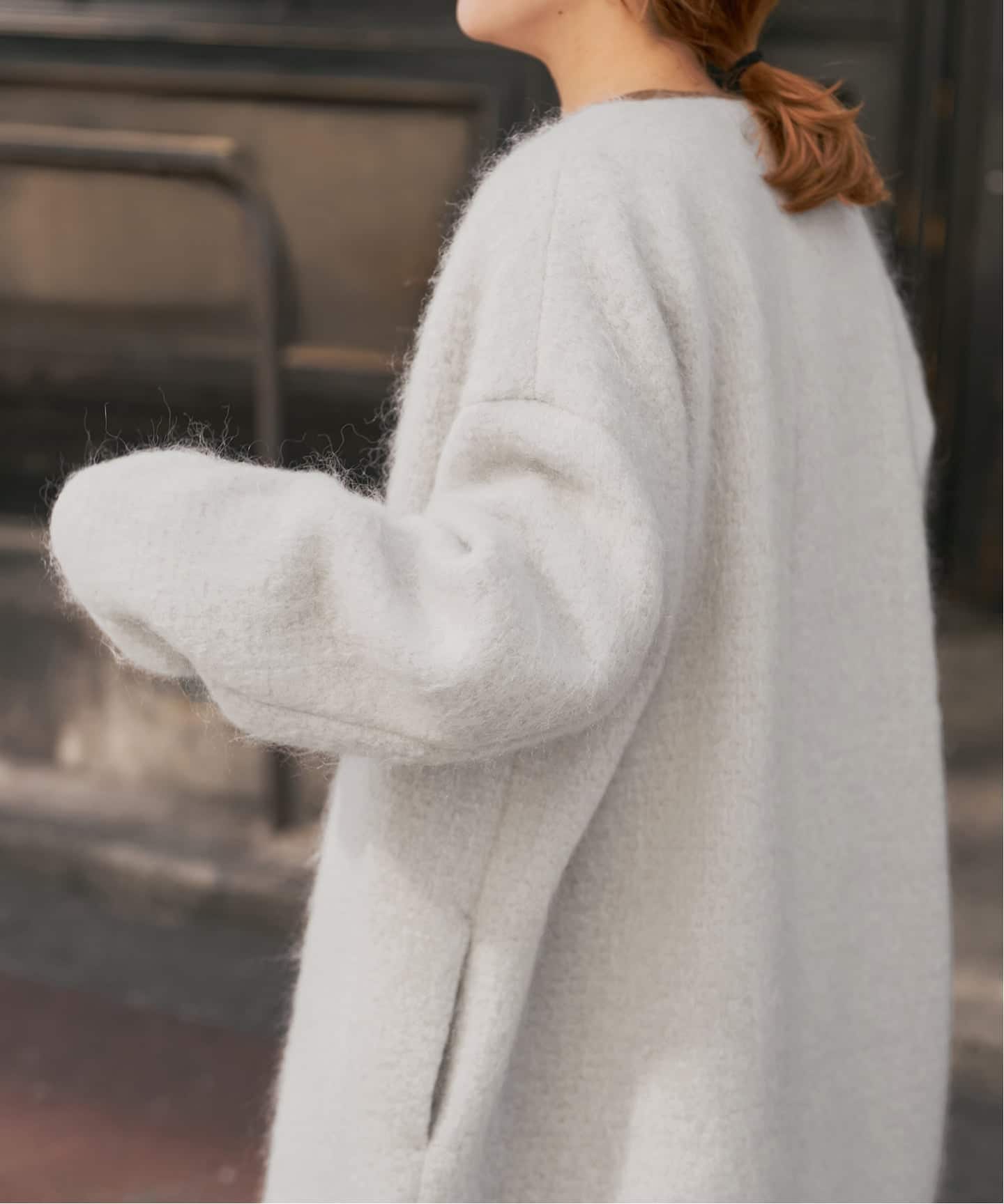 新品タグ付Spick & Span ミドルシャギーコート36 U by SPICK&SPAN（ユーバイスピックアンドスパン）の「≪追加