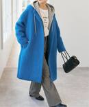 シャギーコクーンコート