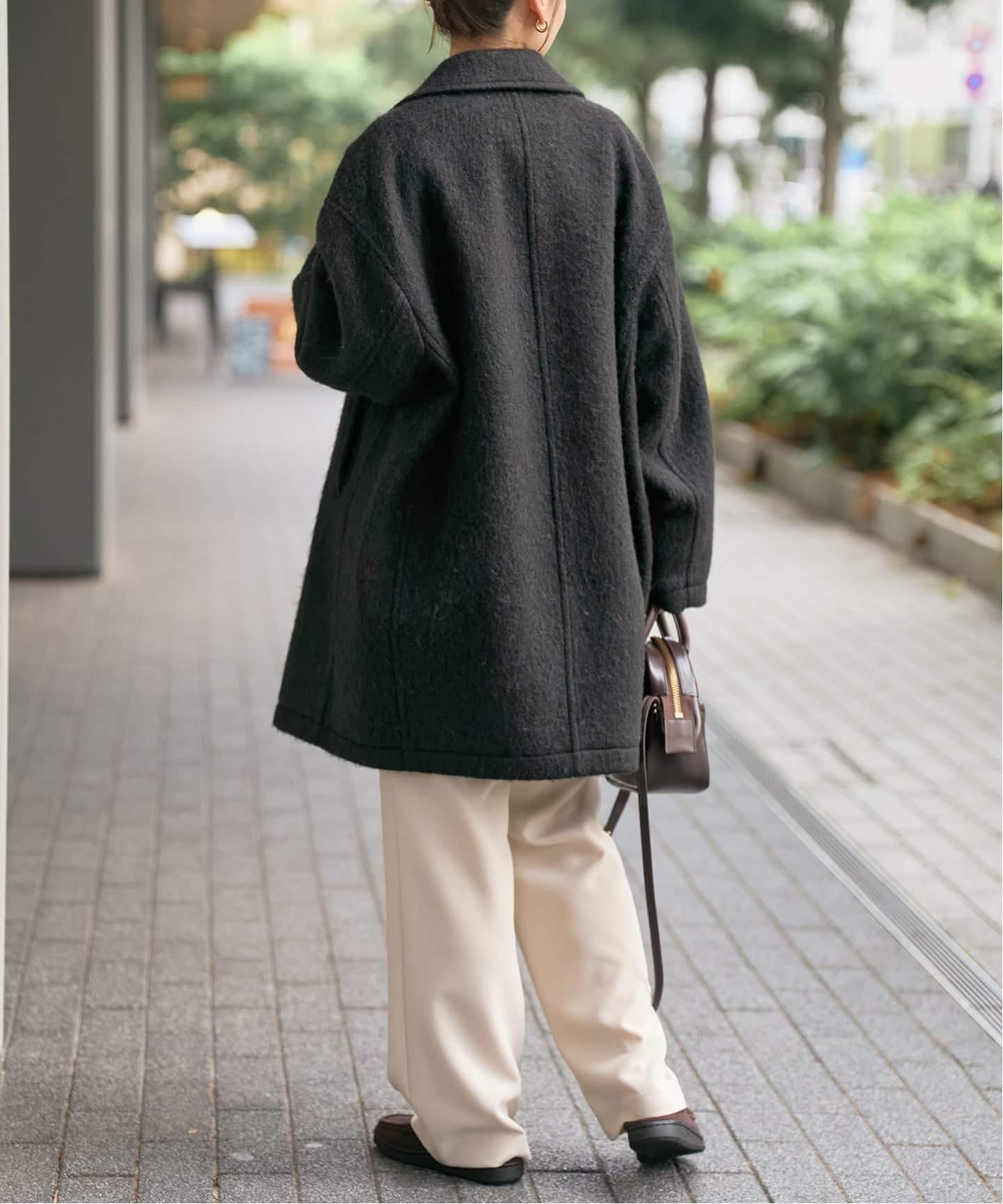 Spick and Spanミドルシャギーコート　38 完全受注生産】SO シャギーミドルコート（ピーコート）｜Spick