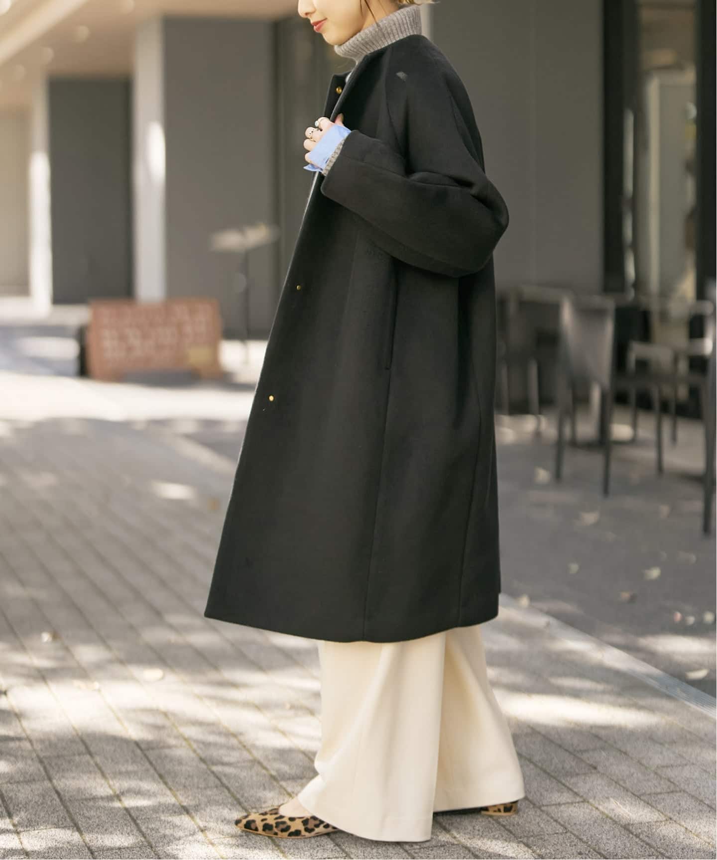 S160ビーバーノーカラーコート（ノーカラーコート）｜Spick and Span