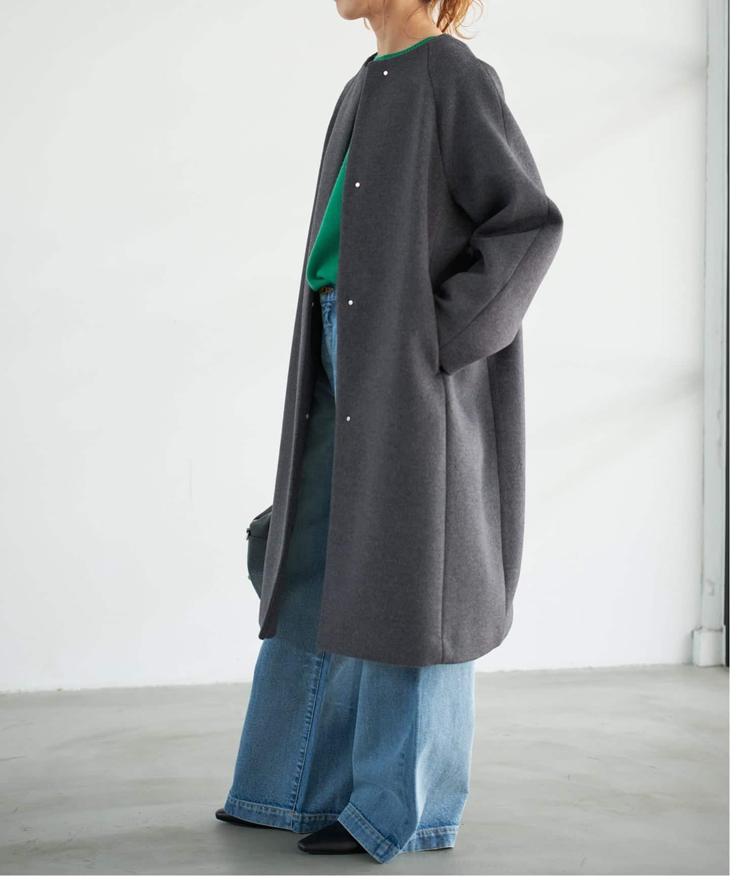 spick and span のノーカラーコート Spick & Span｜スピック アンド スパンのノーカラーコート通販