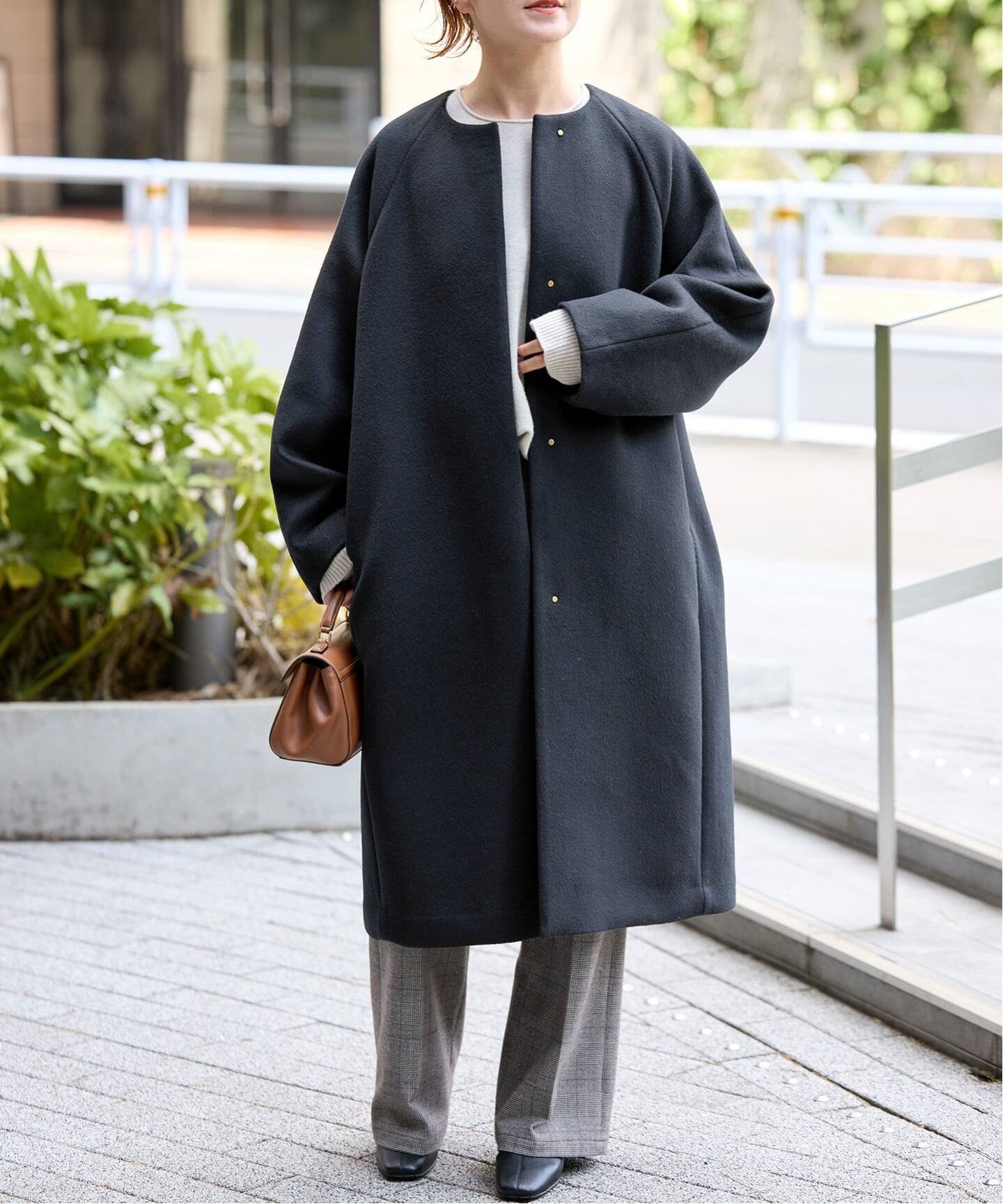 S160ビーバーノーカラーコート（ノーカラーコート）｜Spick and Span