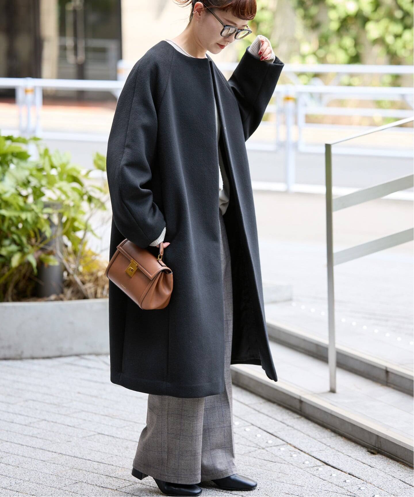 Spick and Span S160ビーバーノーカラーコート S160ビーバーノーカラーコート（ノーカラーコート）｜Spick and Span