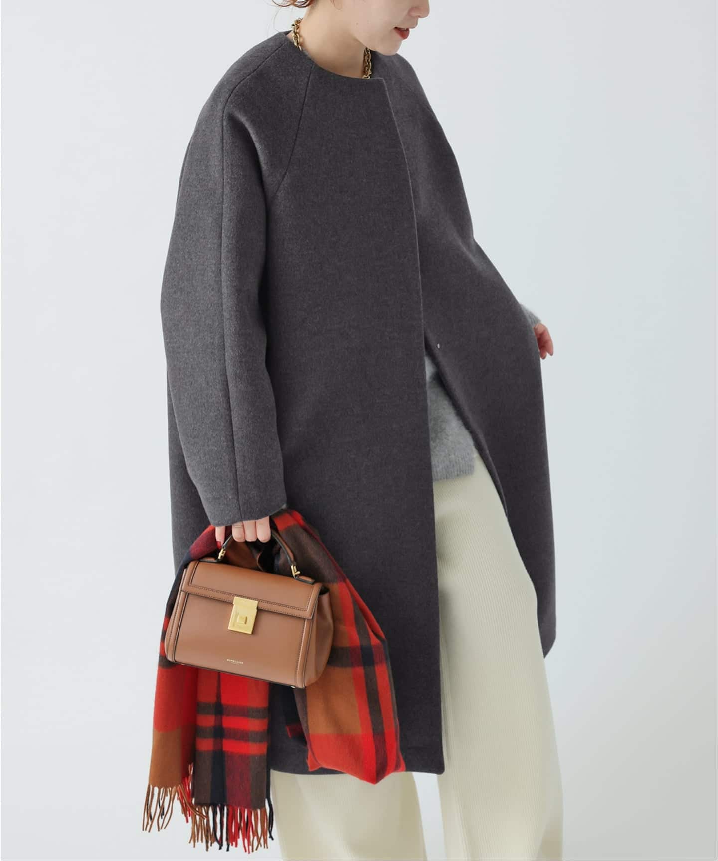 S160ビーバーノーカラーコート（ノーカラーコート）｜Spick and Span