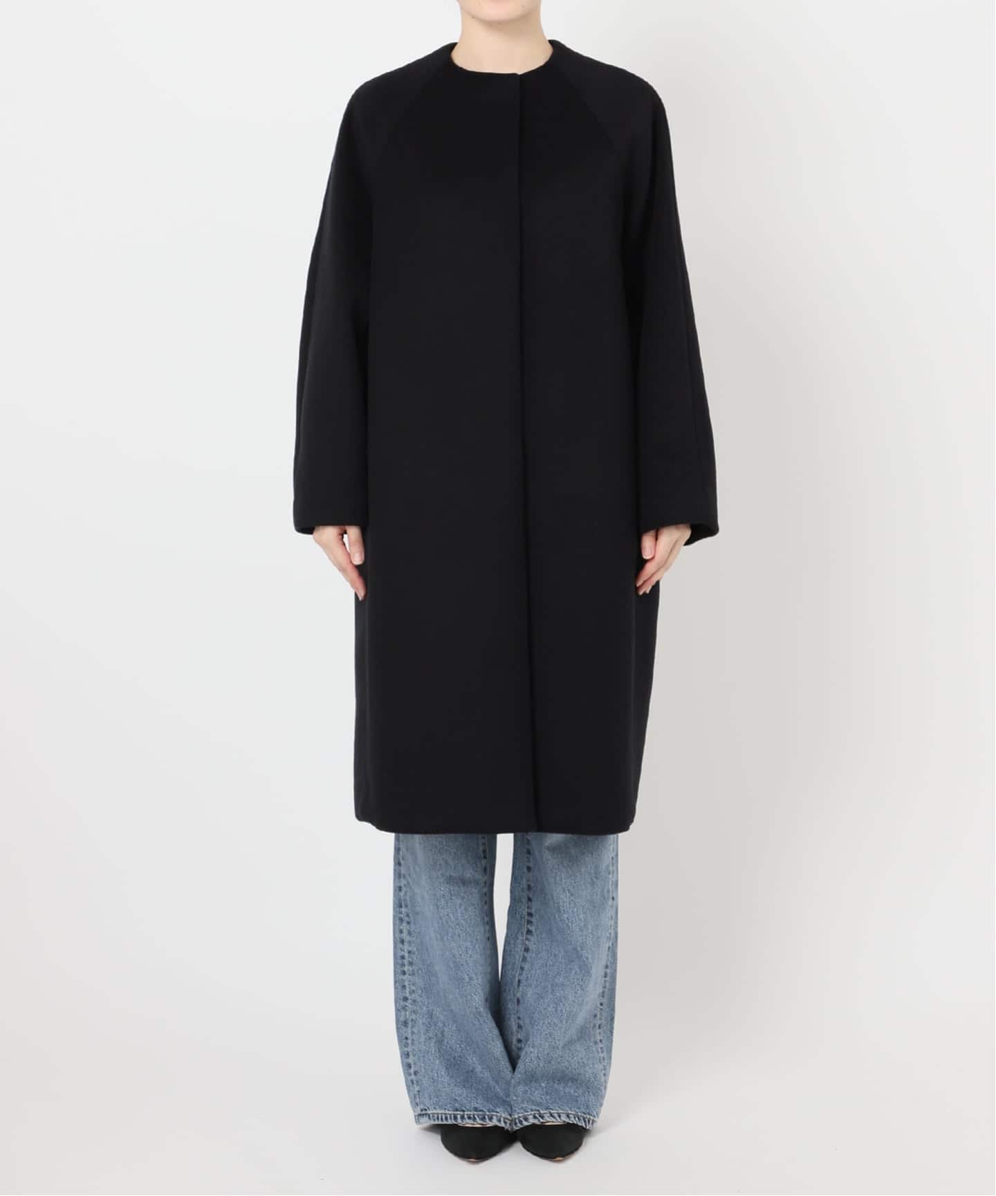 S160ビーバーノーカラーコート（ノーカラーコート）｜Spick and Span