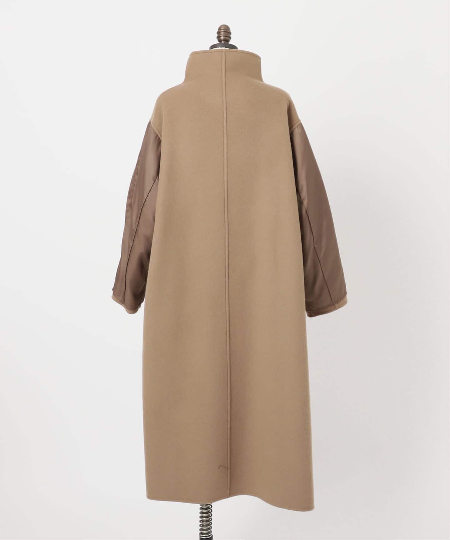 美品　ビーバーニュアンスカラーオーバーコート ビーバーニュアンスカラーオーバーコート（ノーカラーコート）｜Spick