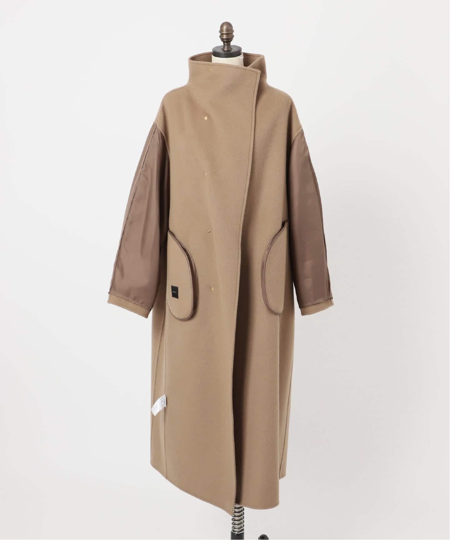 Spick &spanビーバーフォールドラペルコート　キャメル【定価3.9万】 Spick & Span ビーバーフォールドラペルコート/キャメル 38
