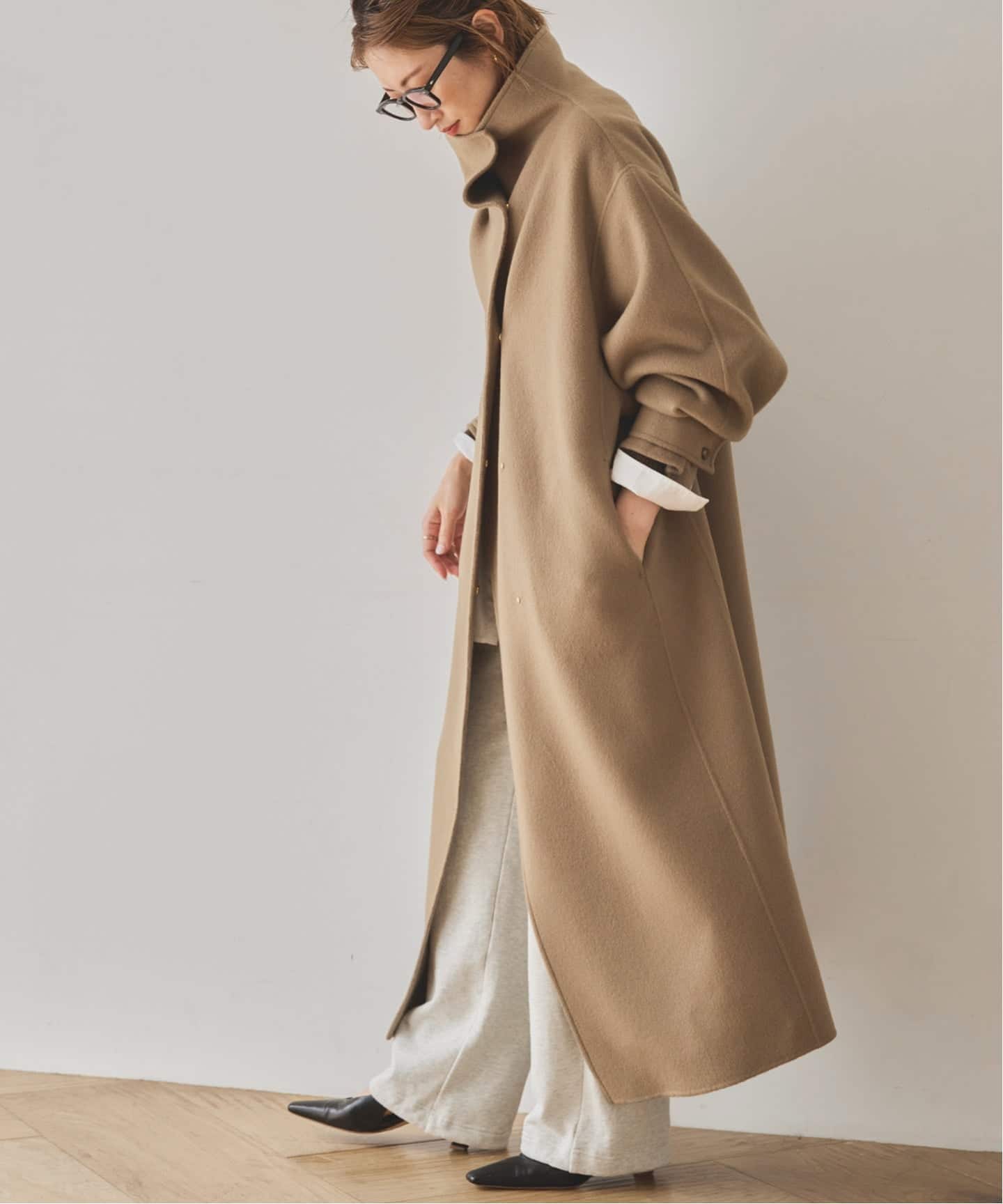 WEB限定 / 追加2予約》ビーバーニュアンスカラーオーバーコート（ノー