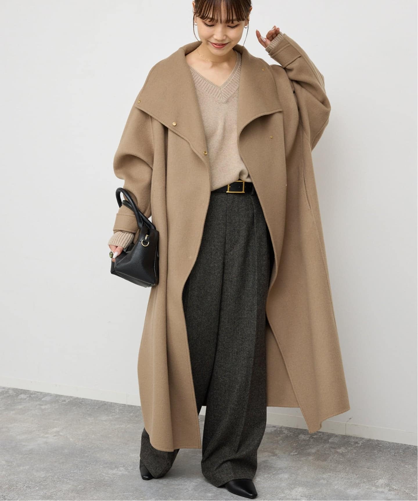 WEB限定 / 追加2予約》ビーバーニュアンスカラーオーバーコート（ノー