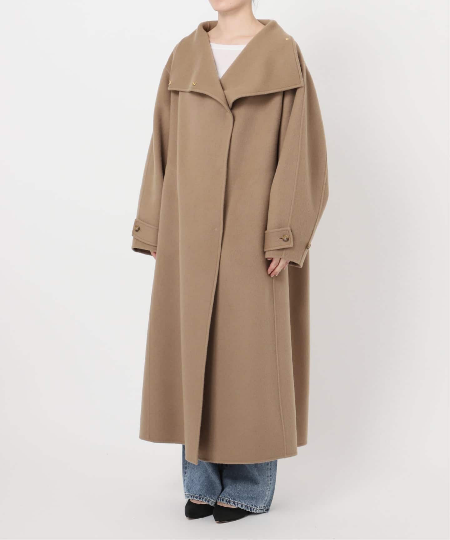 WEB限定 / 追加2予約》ビーバーニュアンスカラーオーバーコート（ノー