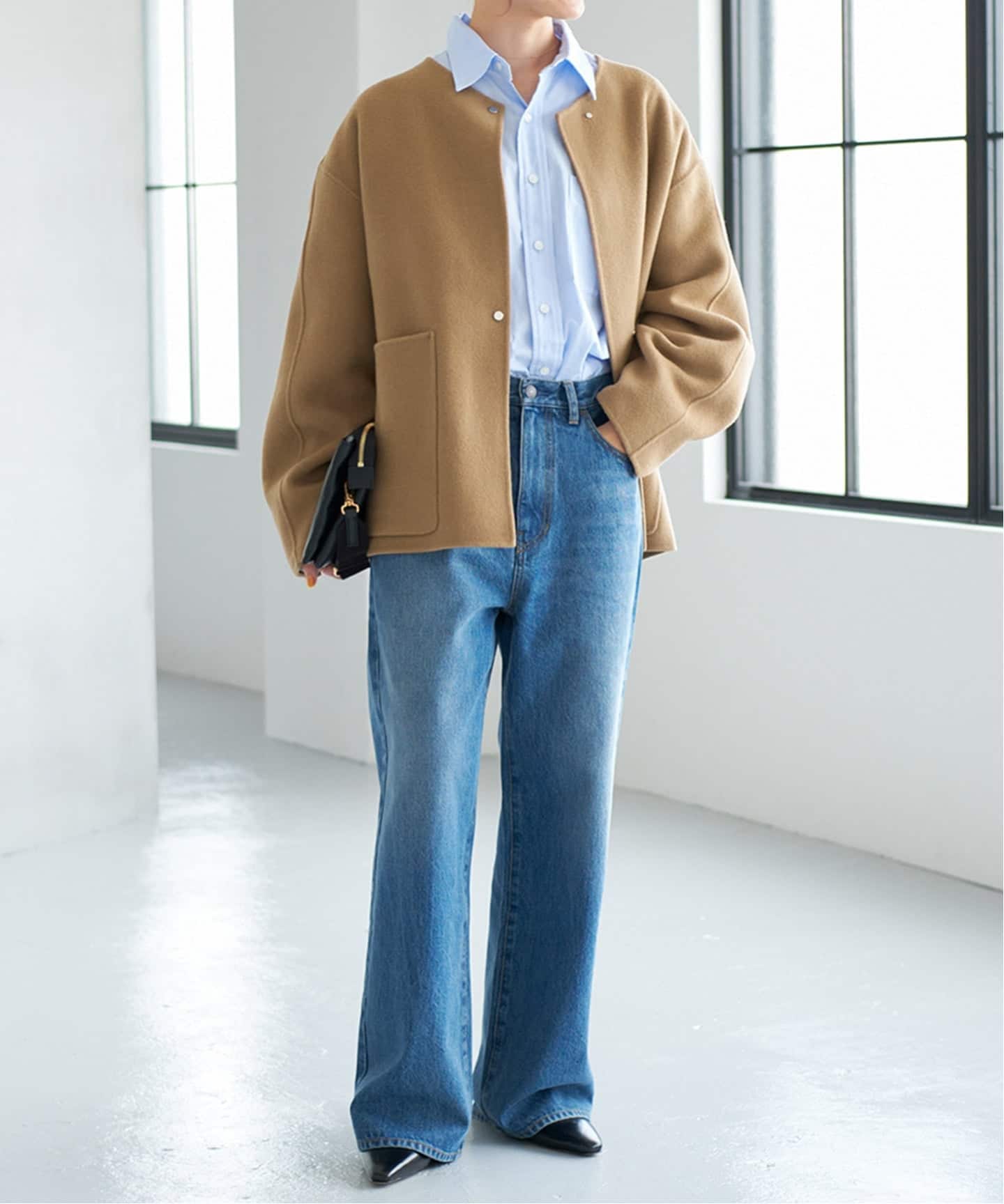 Spick and Span ビーバーストール付きショートコート Spick & Span（スピックアンドスパン）の「《追加》ビーバー