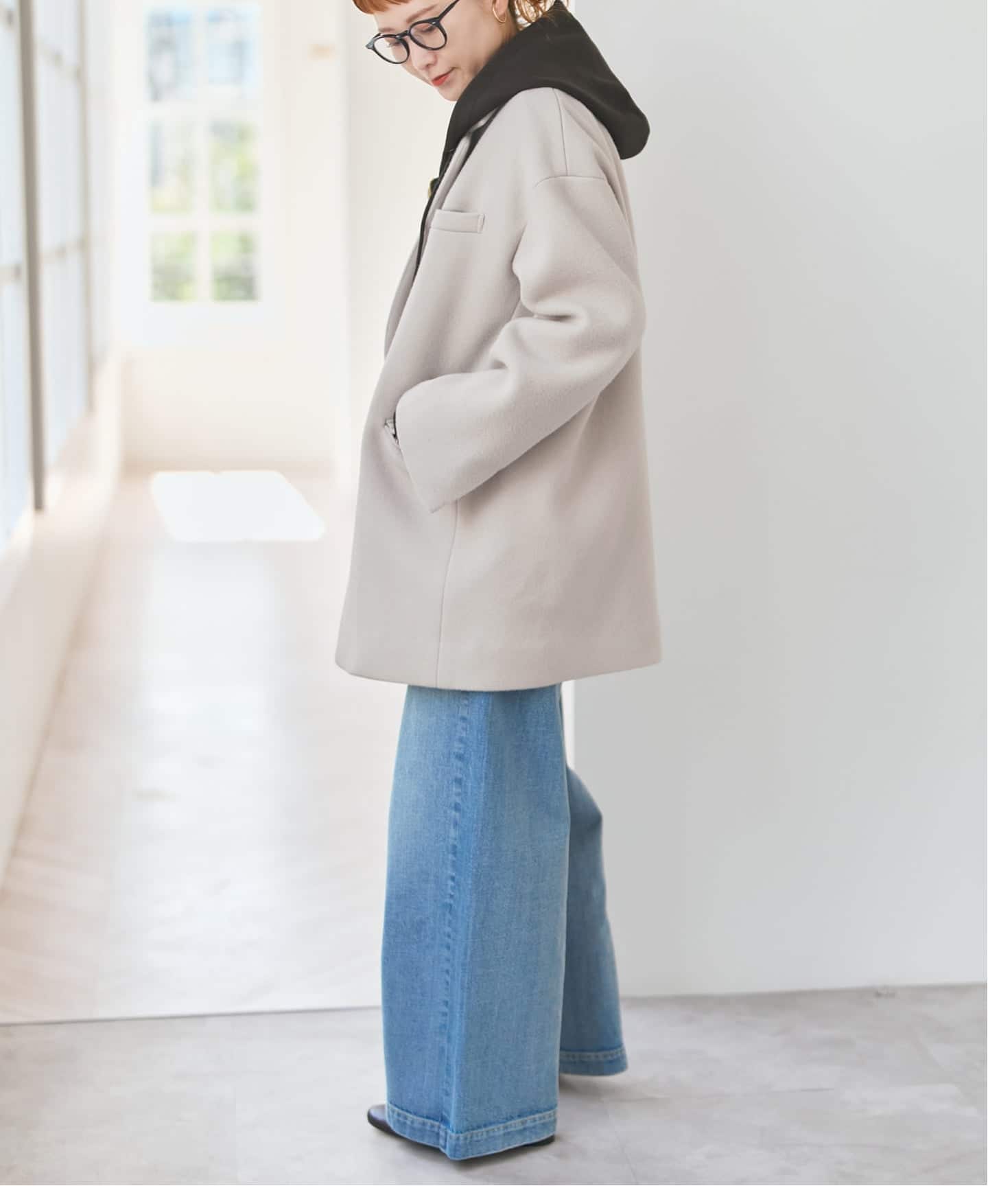 完全受注生産】SO ラムウールモッサジャケットライクコート