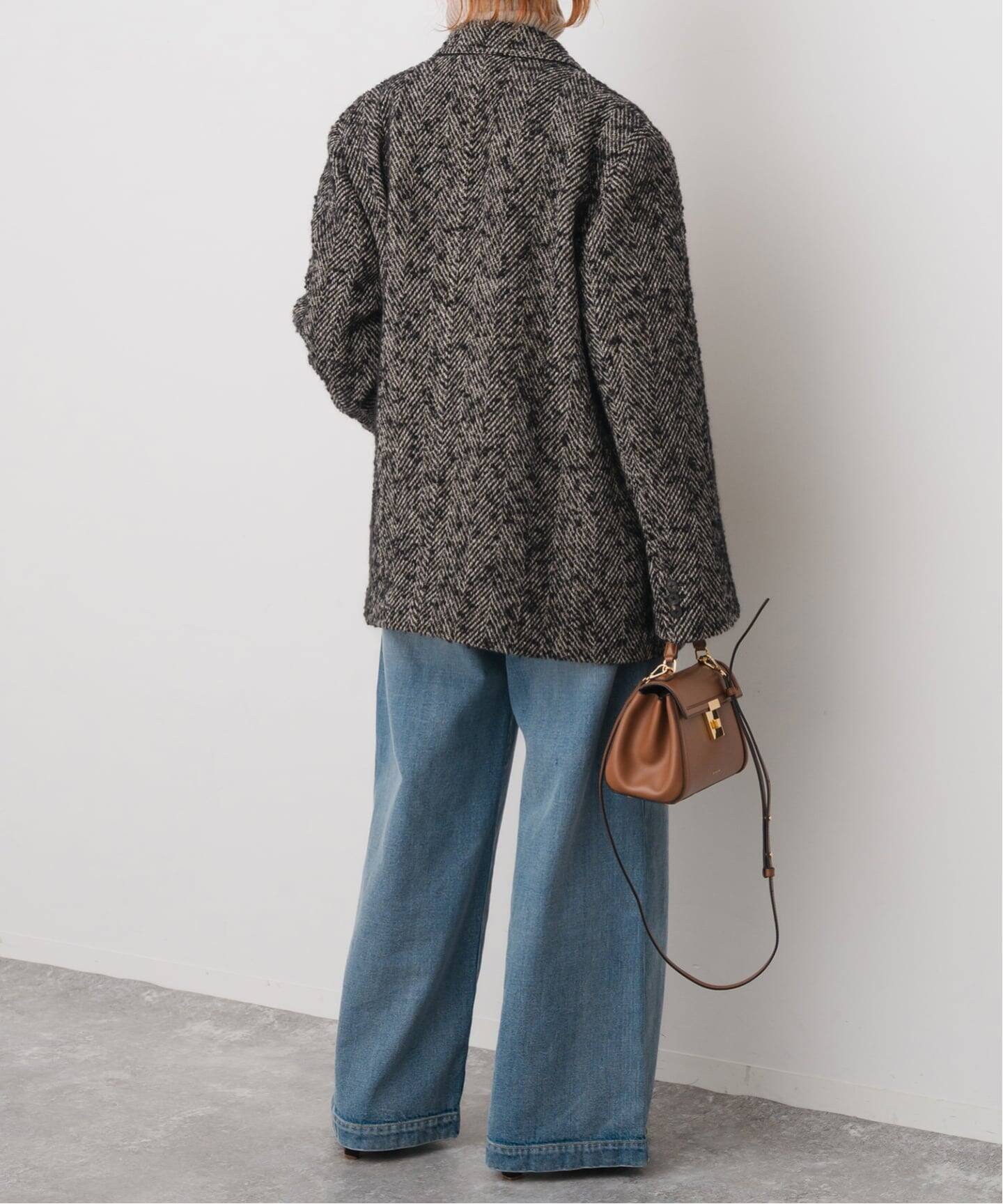 ヘリンボンツイードジャコット（その他ブルゾン／アウター）｜Spick